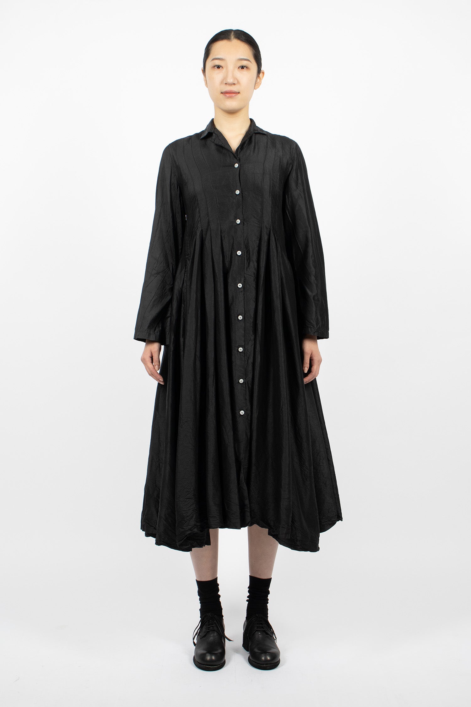 Elena Silk Dress Black