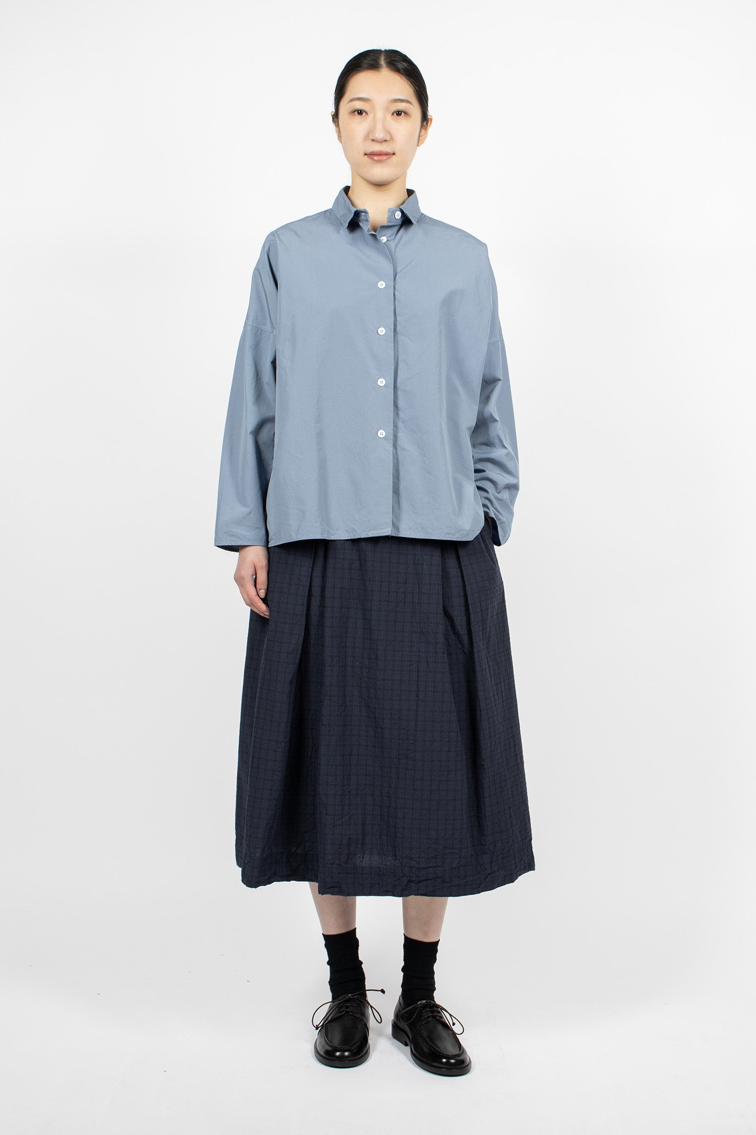 Emma Skirt Navy Check