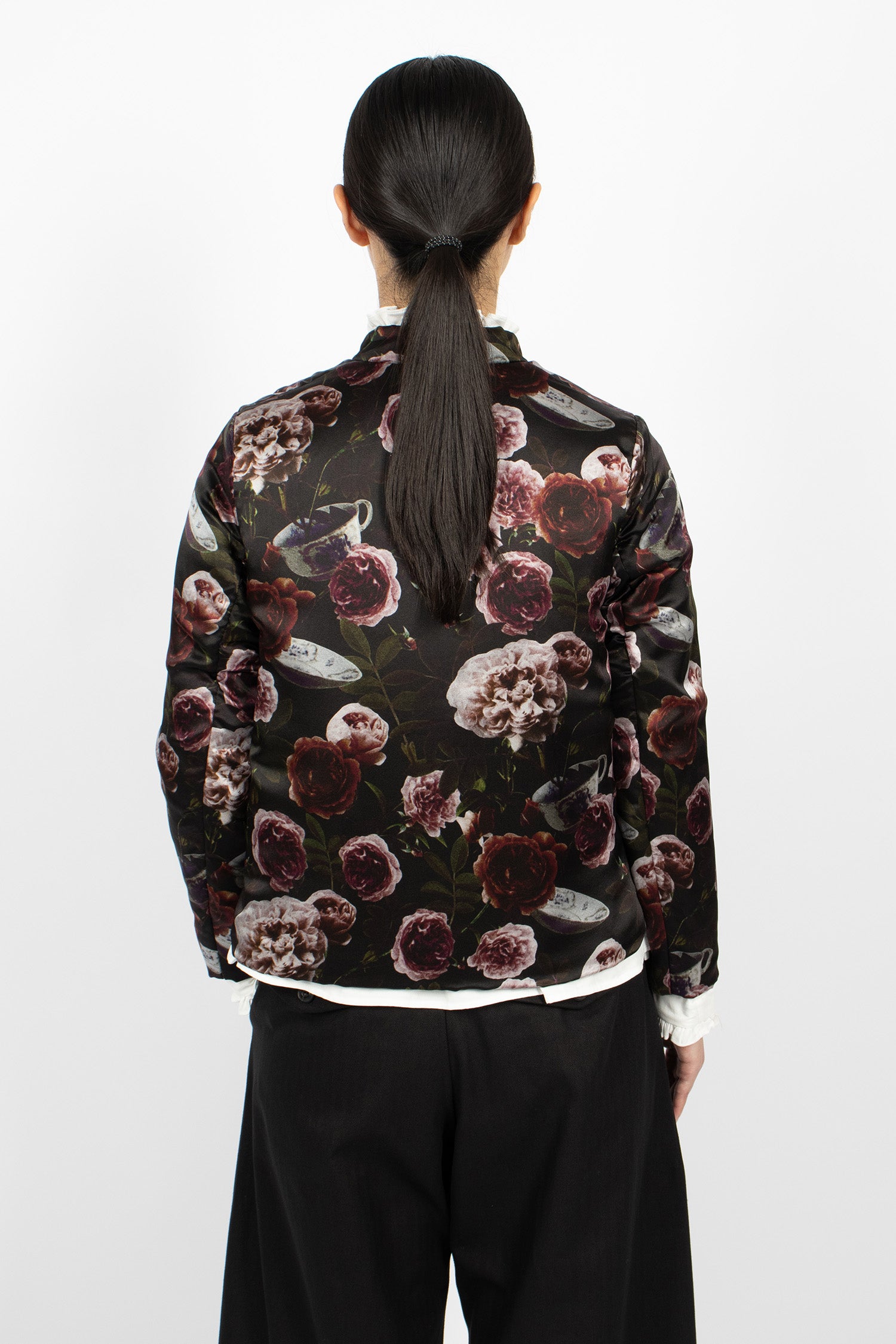 Jessica Padded Jacket Roses/Black