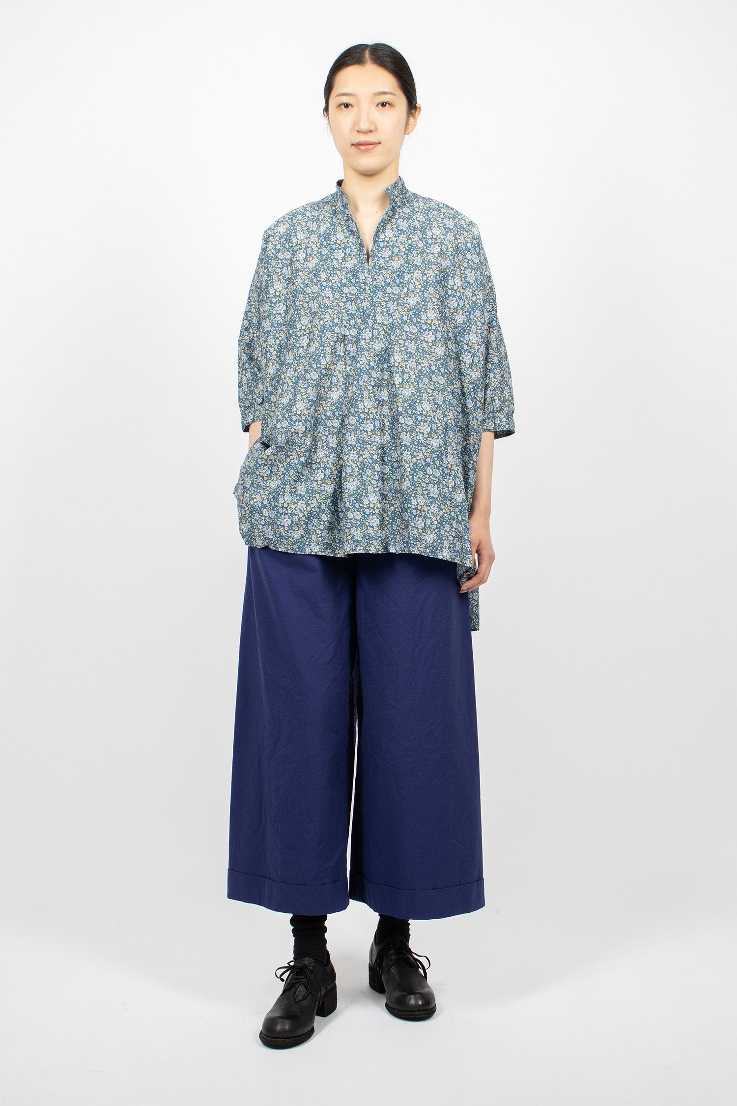 Kora Shirt Liberty Blue Flower 1