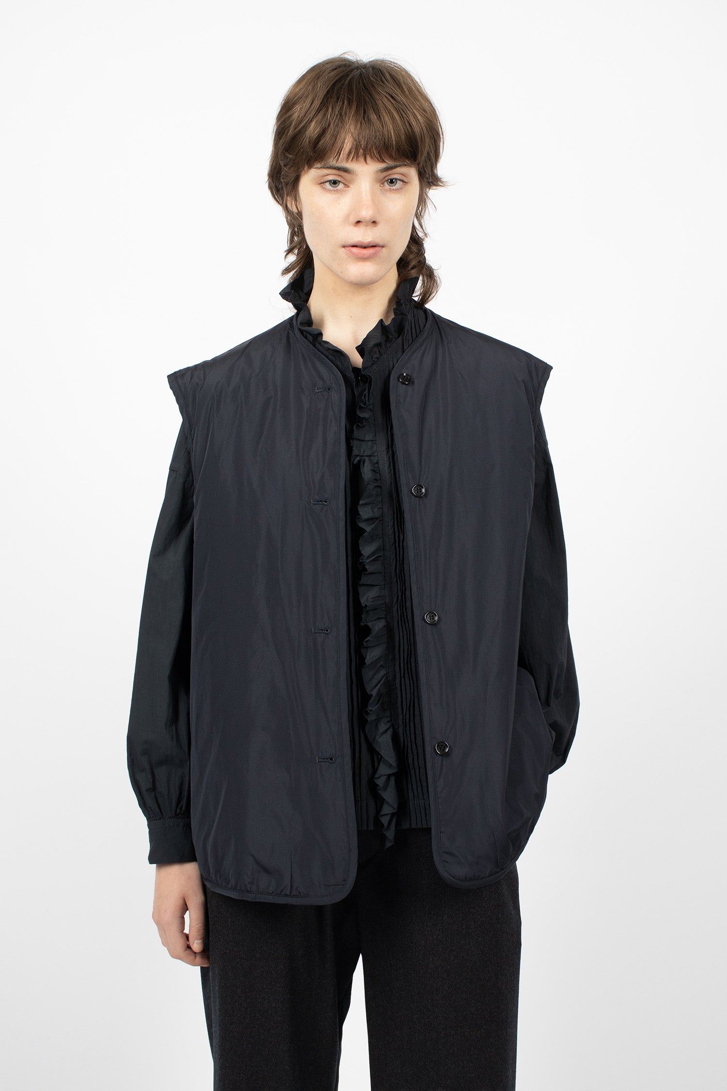 Reversible Padded Utility Vest Navy