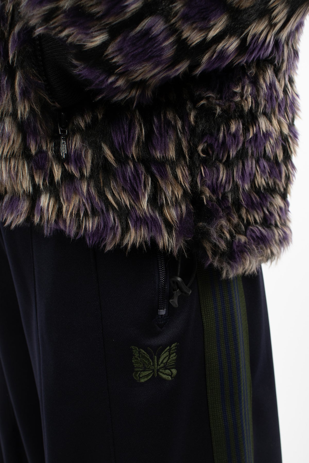 Raglan Fake Fur Jacket Purple
