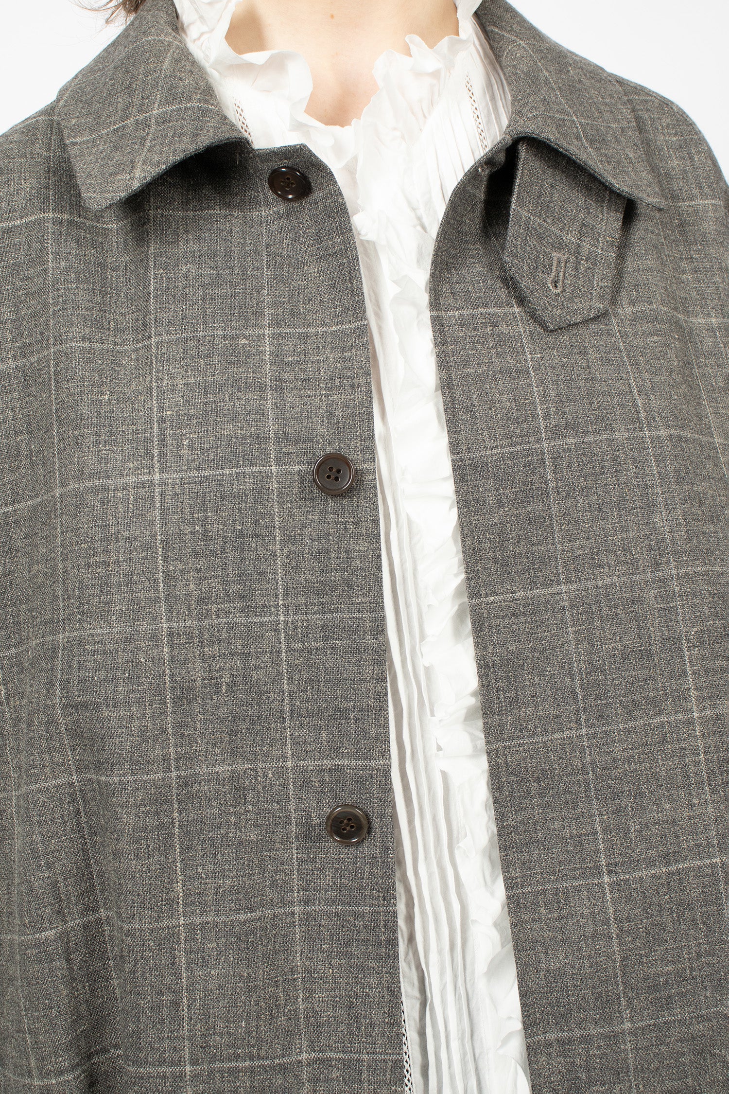 Oversized Harrington Jacket Grey