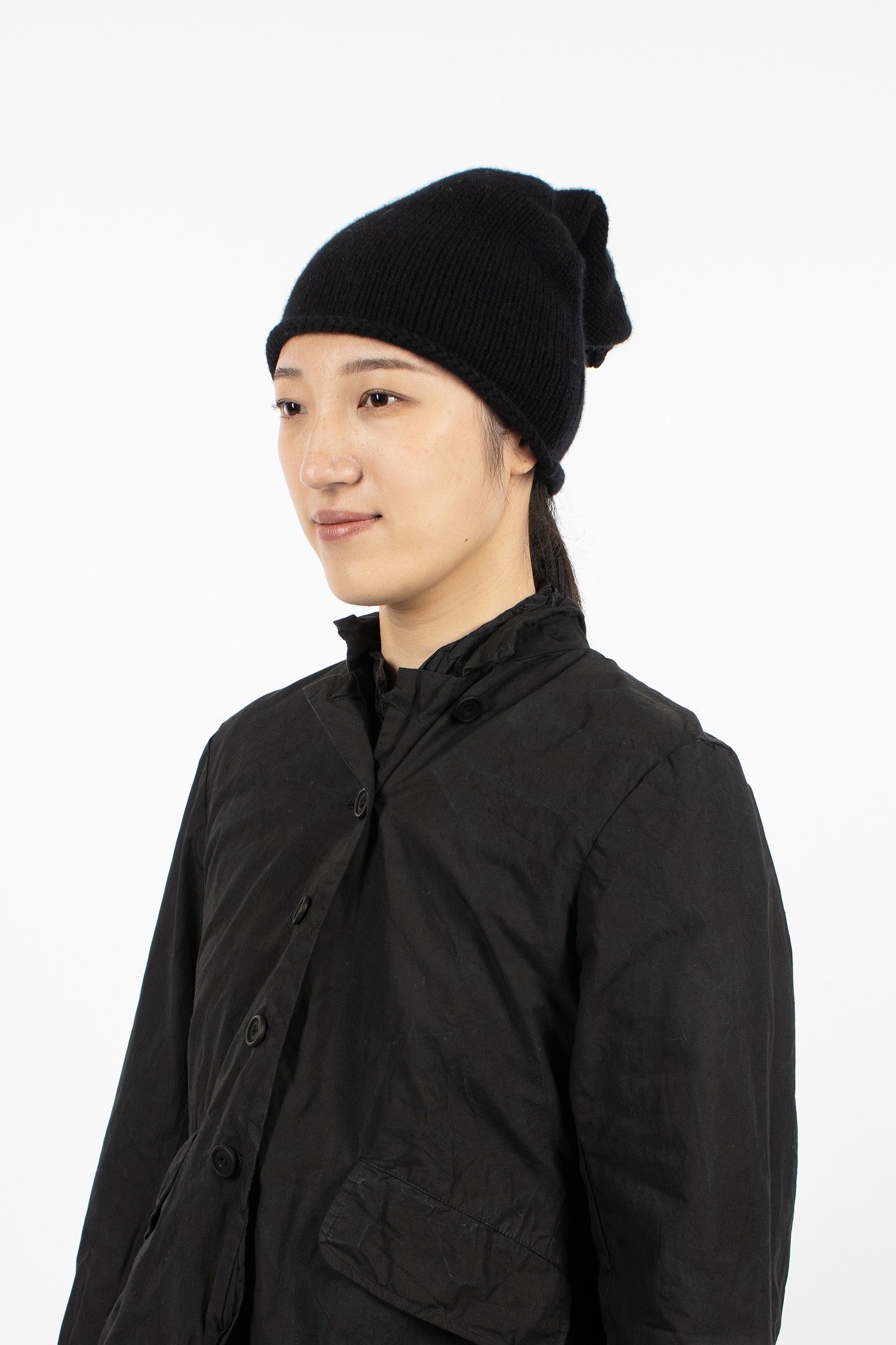 No.5 Cashmere Hat Black