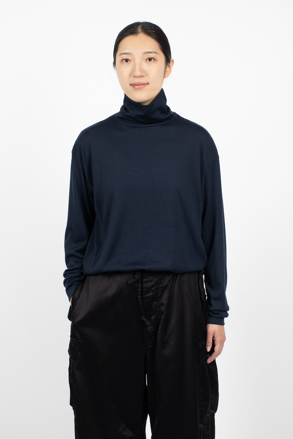 Turtleneck Big Pullover Navy
