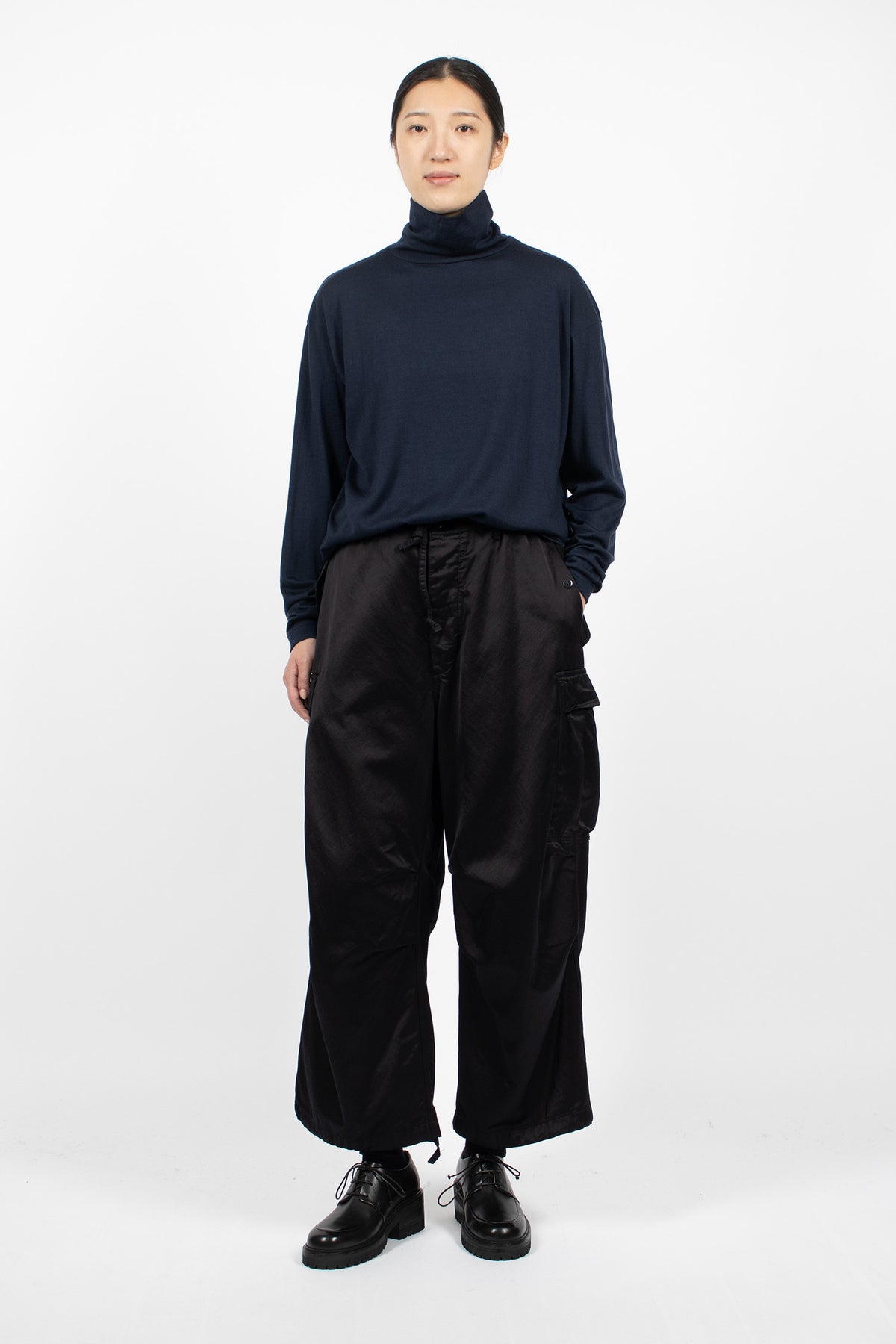 Turtleneck Big Pullover Navy