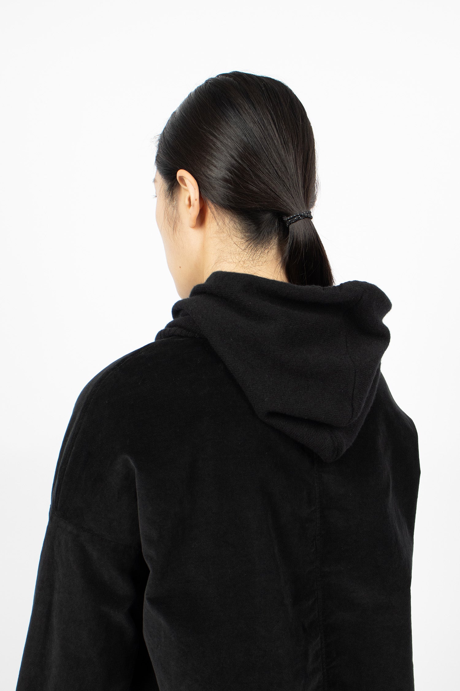 95_46 Cagoule Cashmere Hat Black