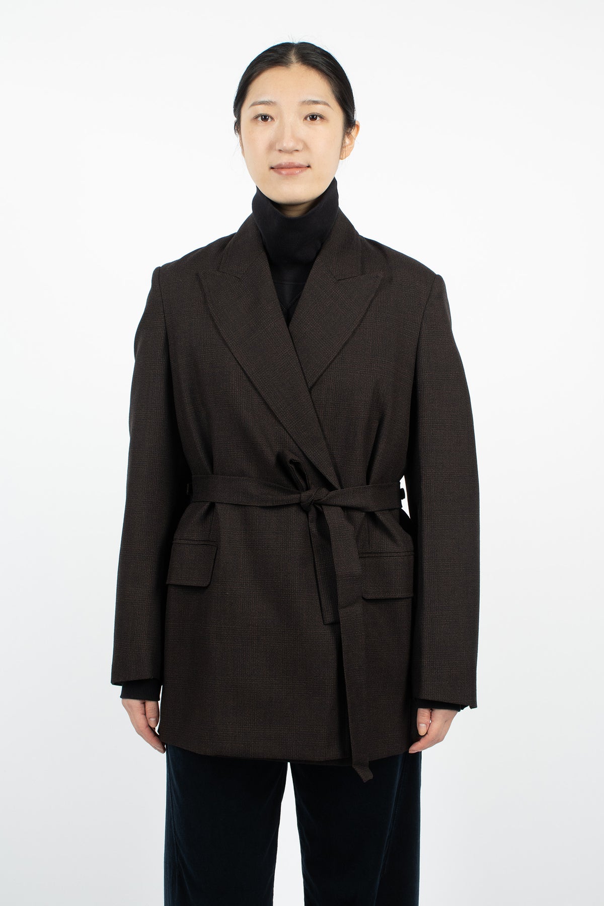 Tailored Robe Blazer Ebony