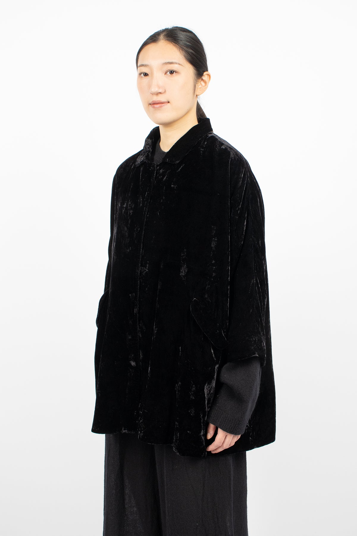 Loose Coat Onyx Velvet
