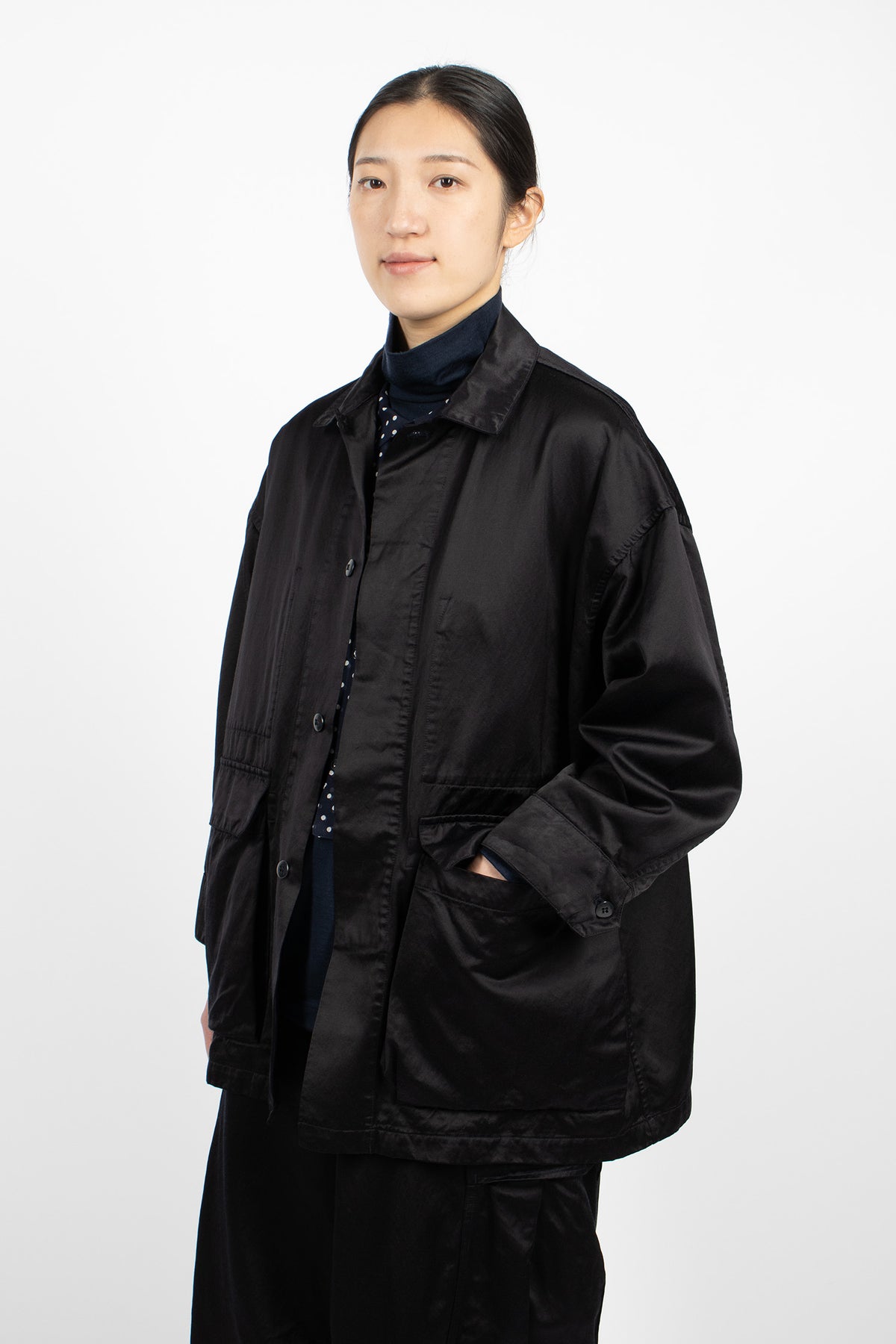 Coverall Jacket Greyish Navy