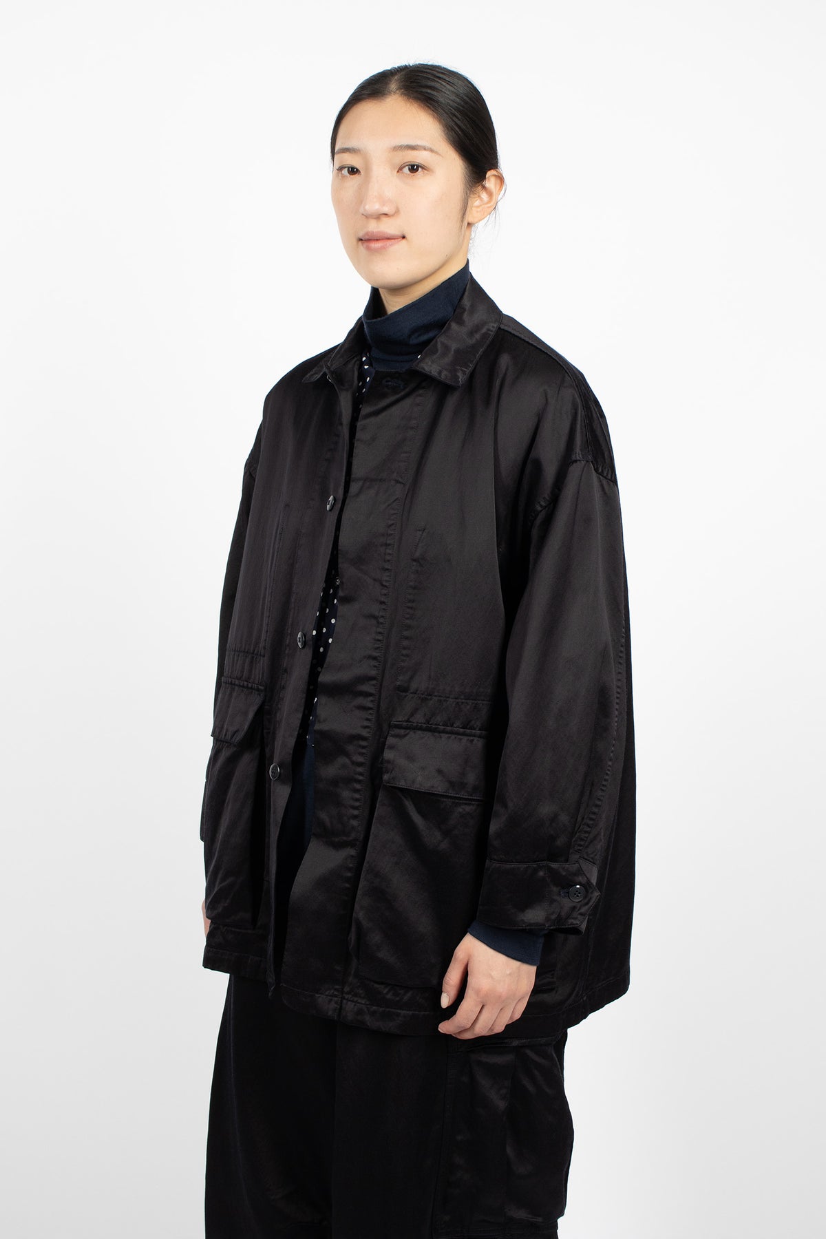 Coverall Jacket Greyish Navy