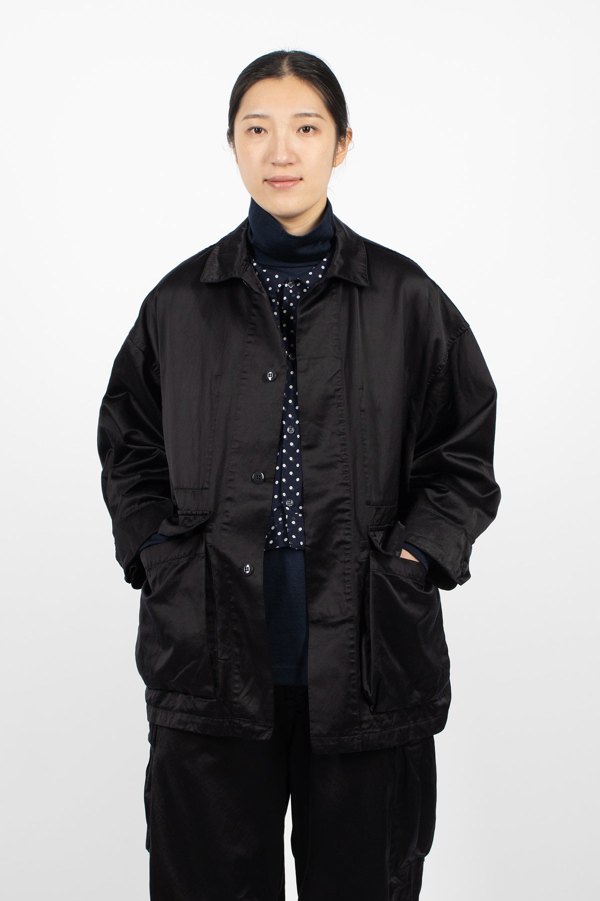 Coverall Jacket Greyish Navy