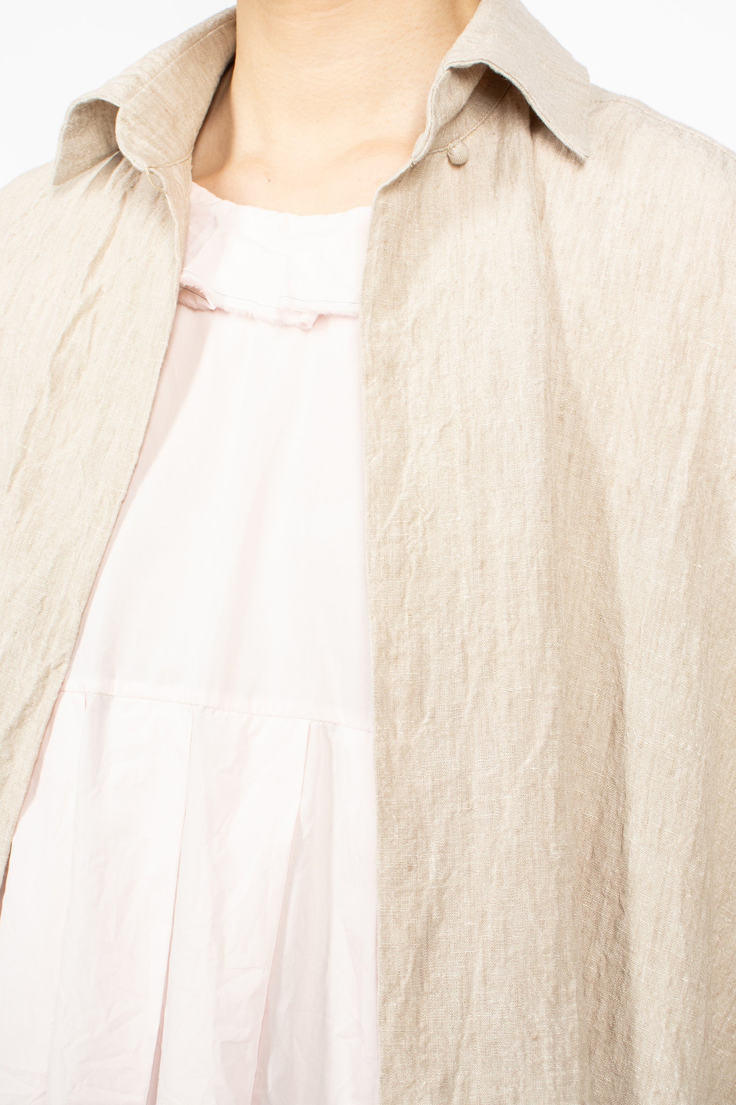 Oversized Linen Jacket Natural