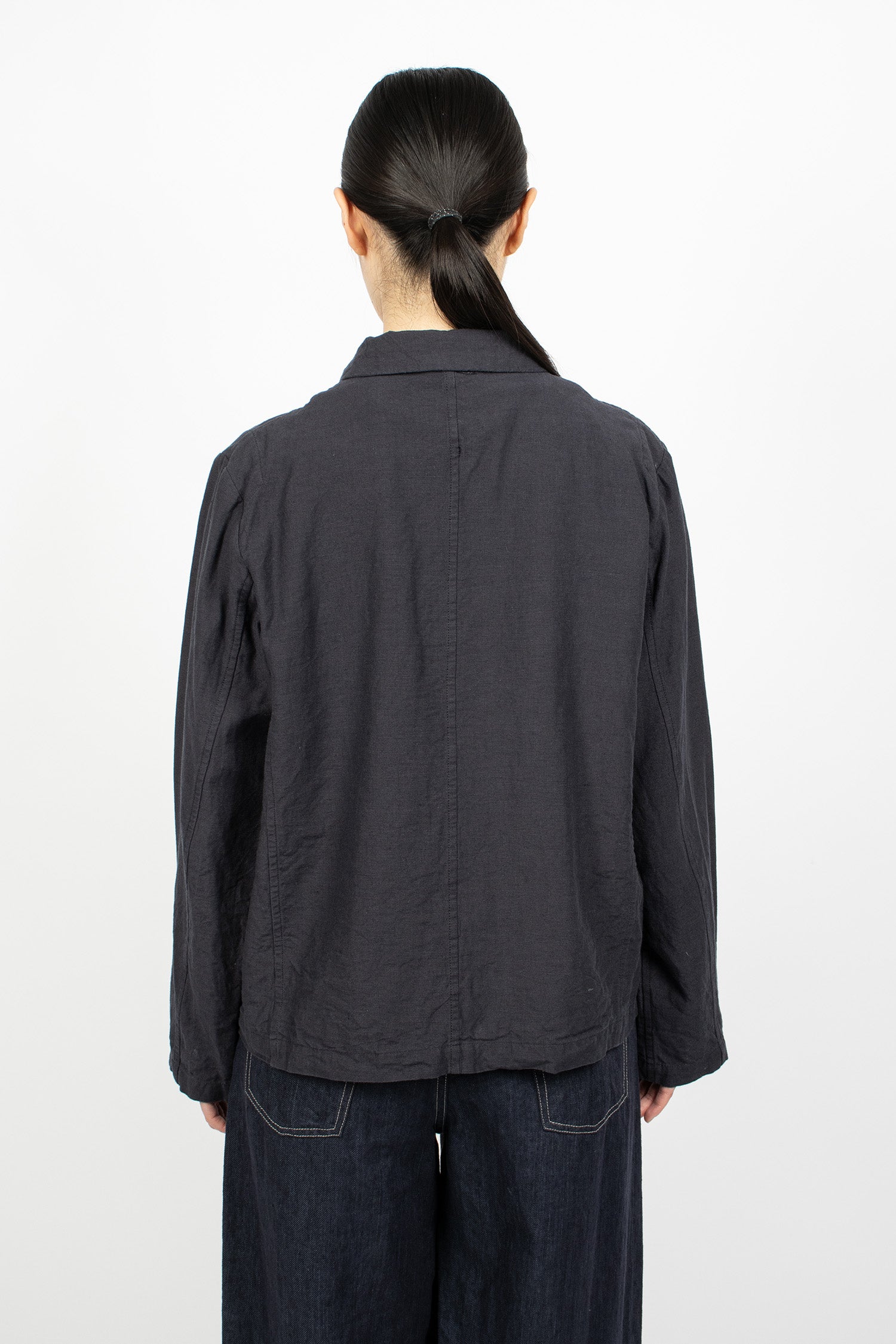 Linen Cotton Ramie Jacket Navy