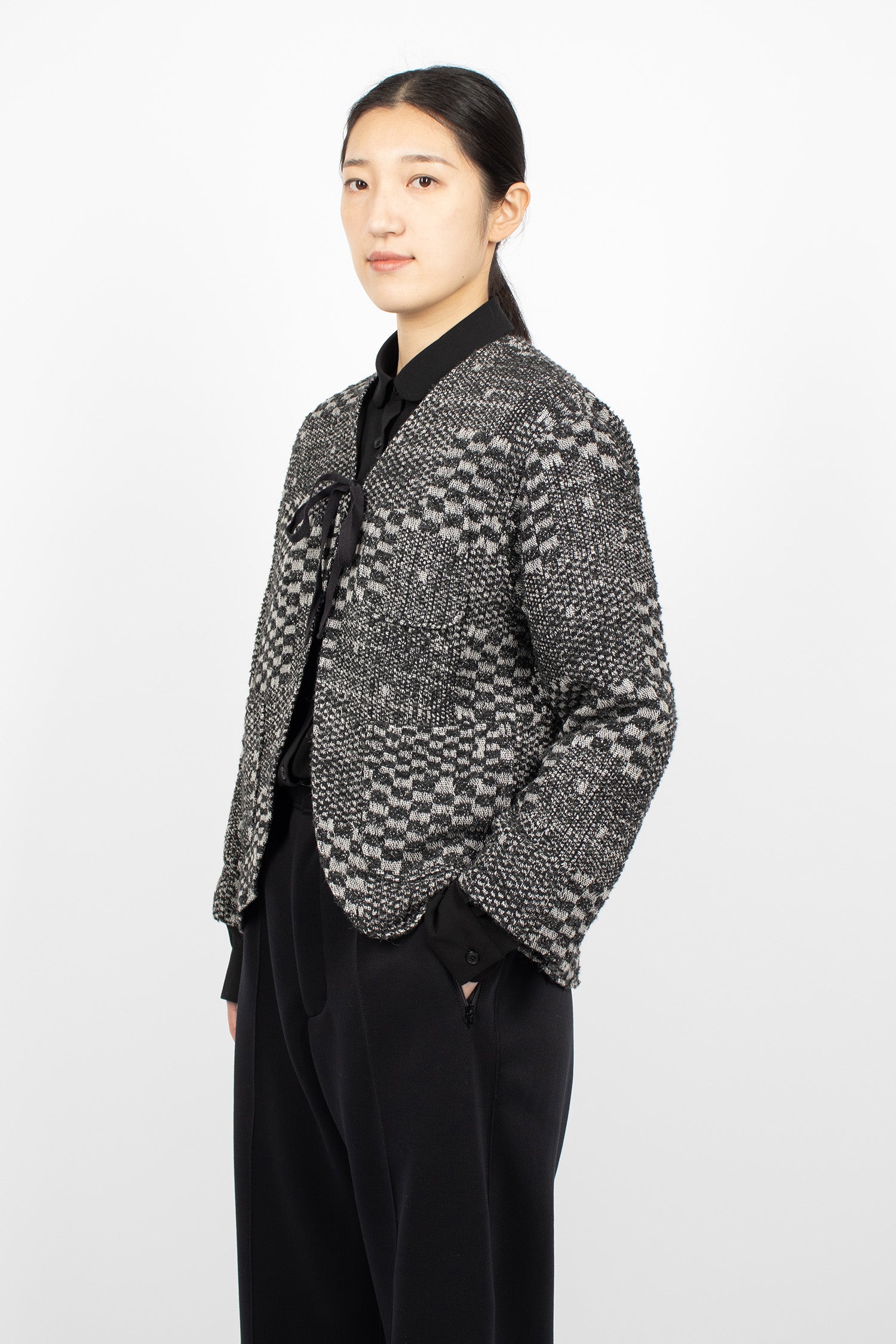 Cutaway Jacket Black/White