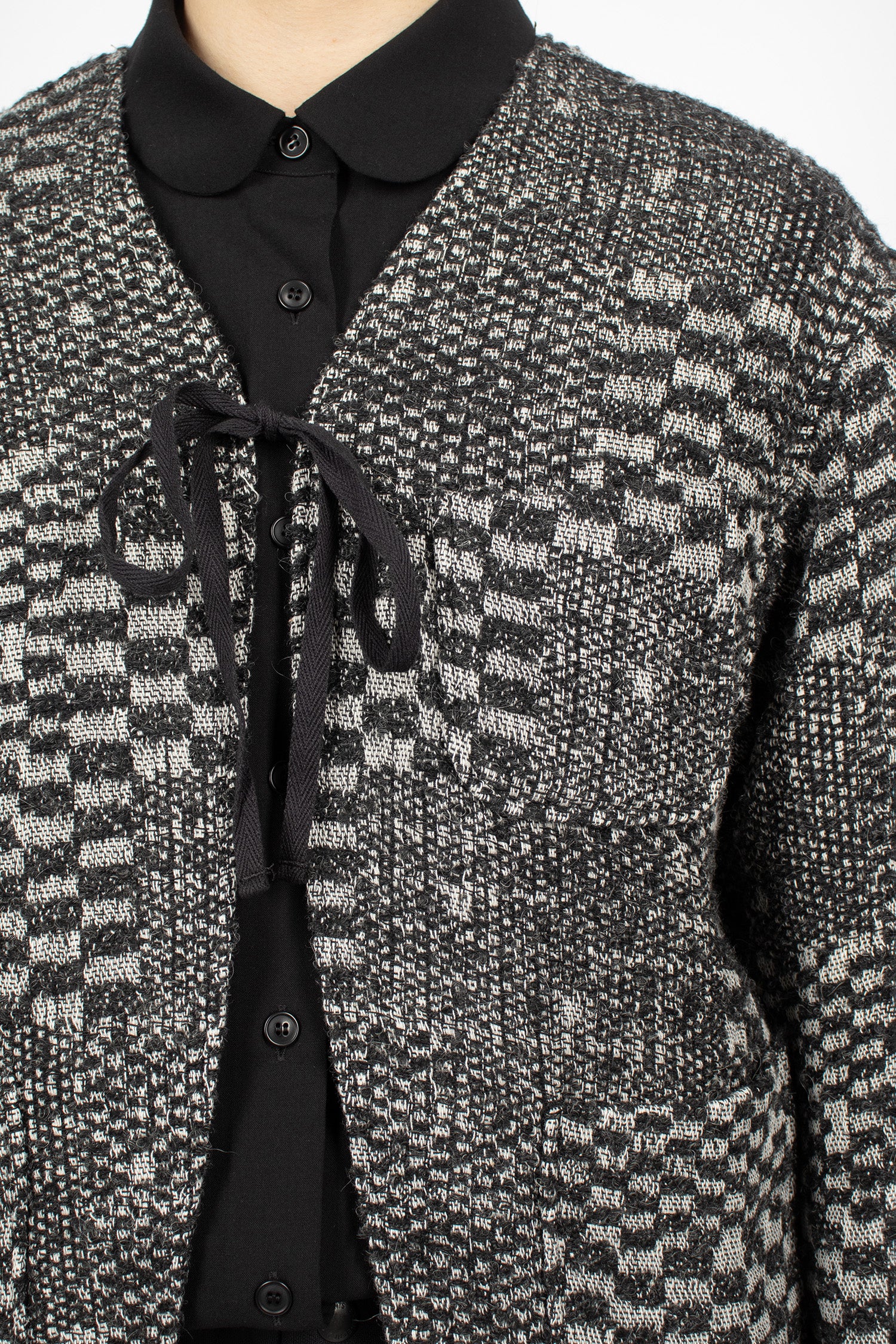 Cutaway Jacket Black/White