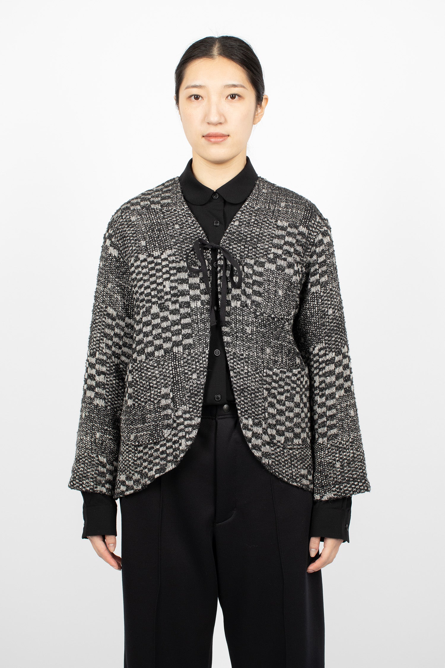 Cutaway Jacket Black/White