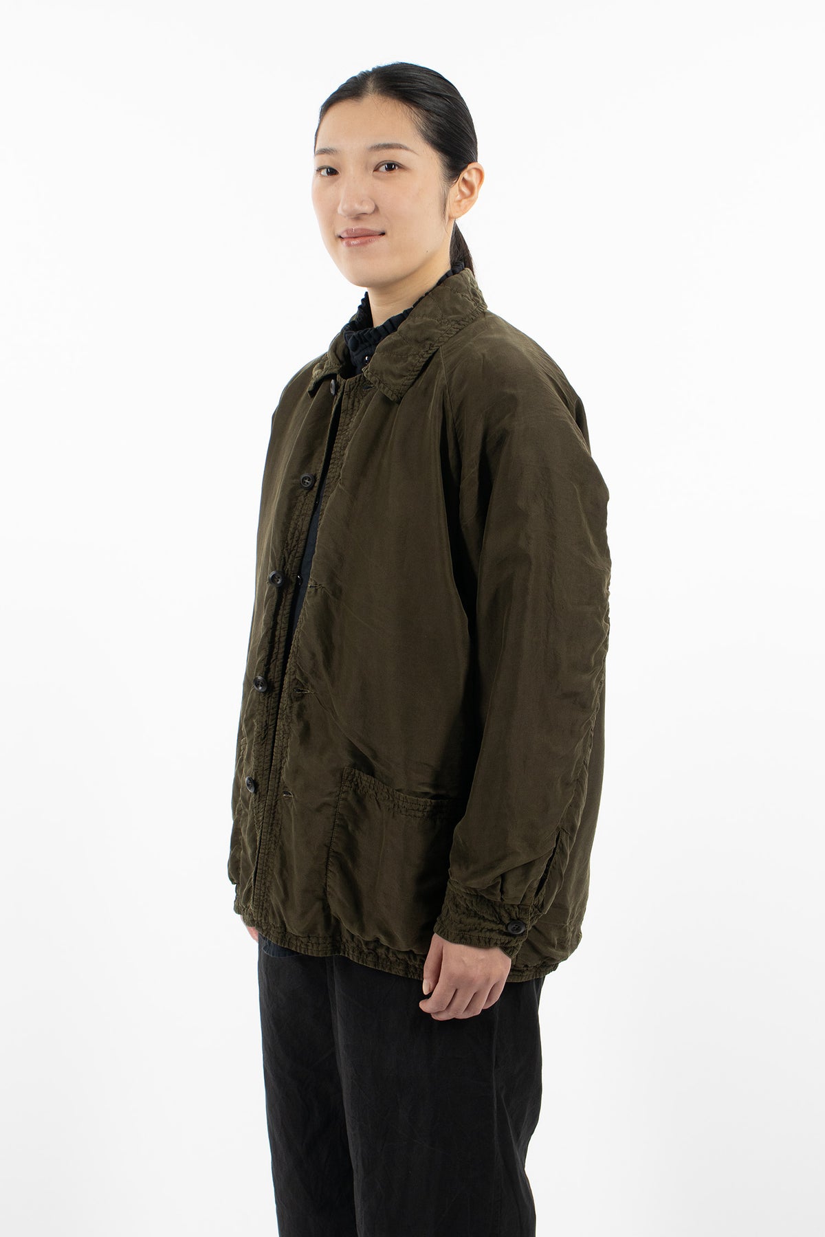 Raglant Padded Jacket Dark Olive