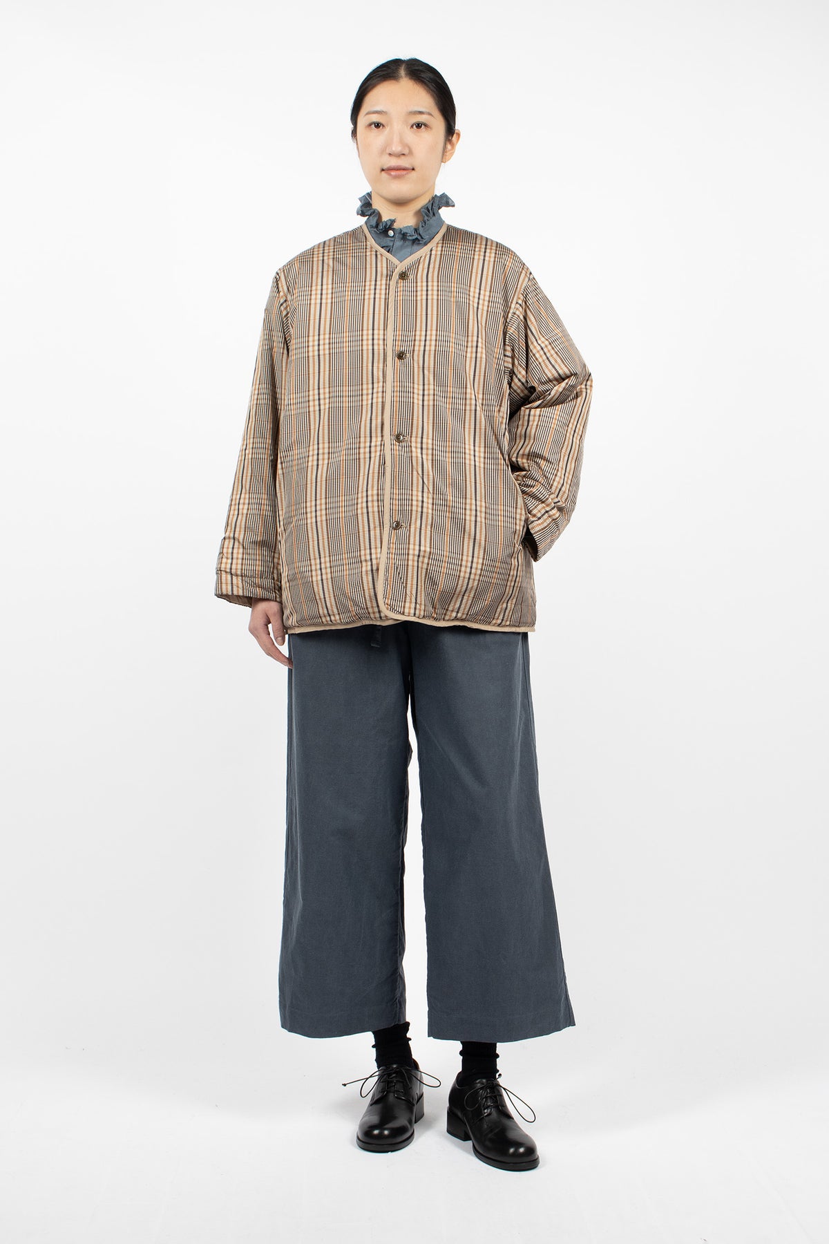 Reversible Padded Utility Jacket Brown