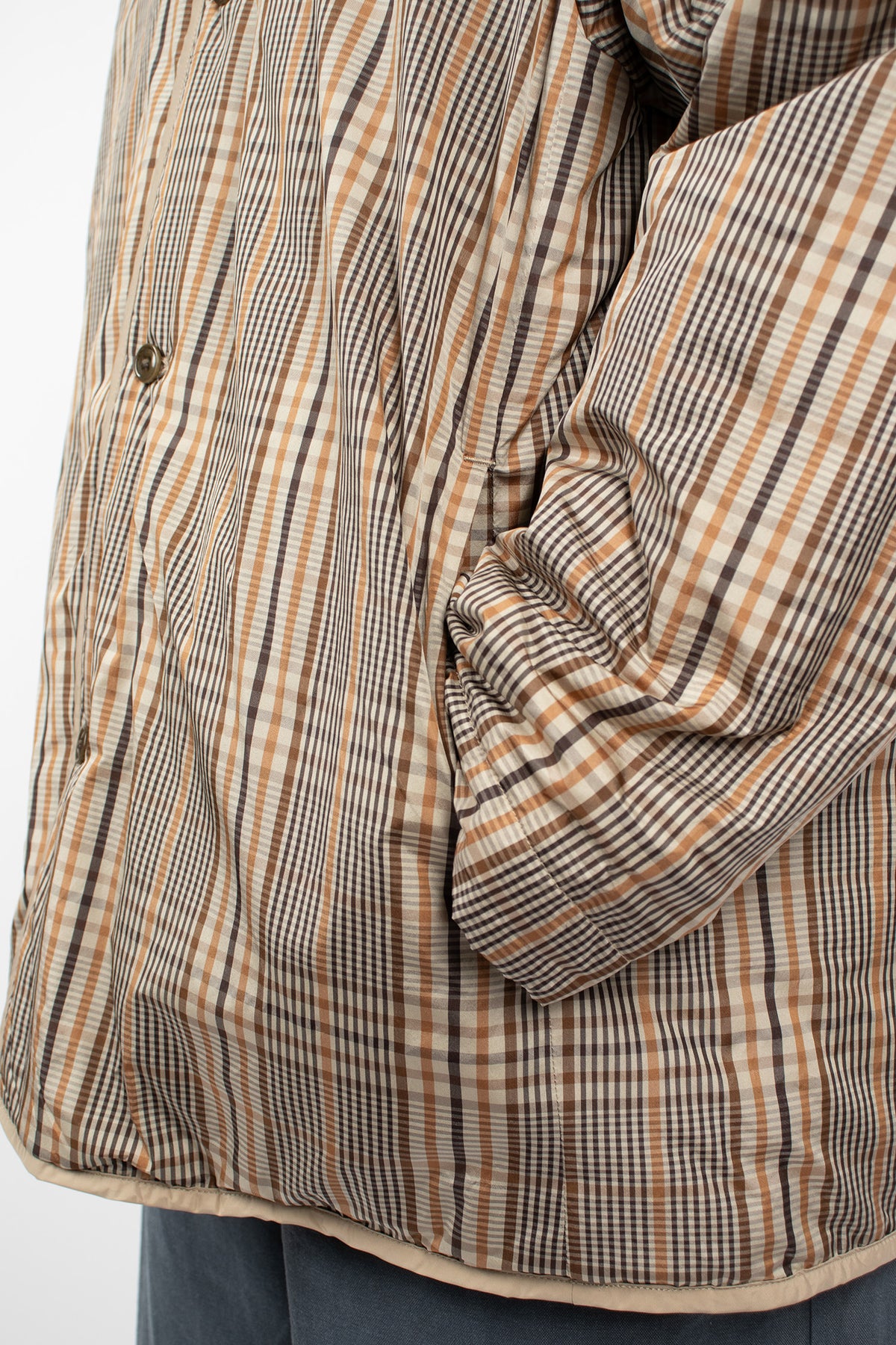Reversible Padded Utility Jacket Brown