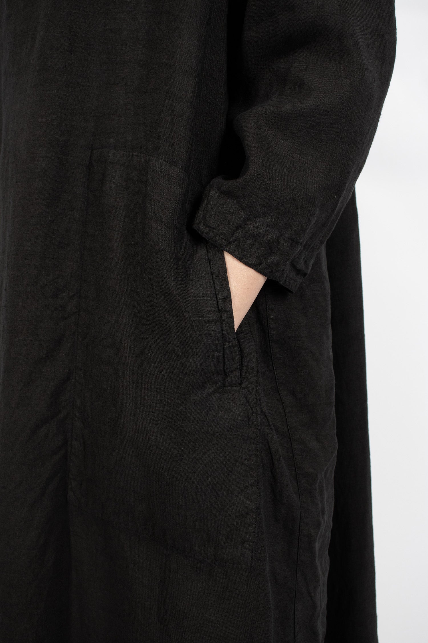 Juliet Linen Dress Black