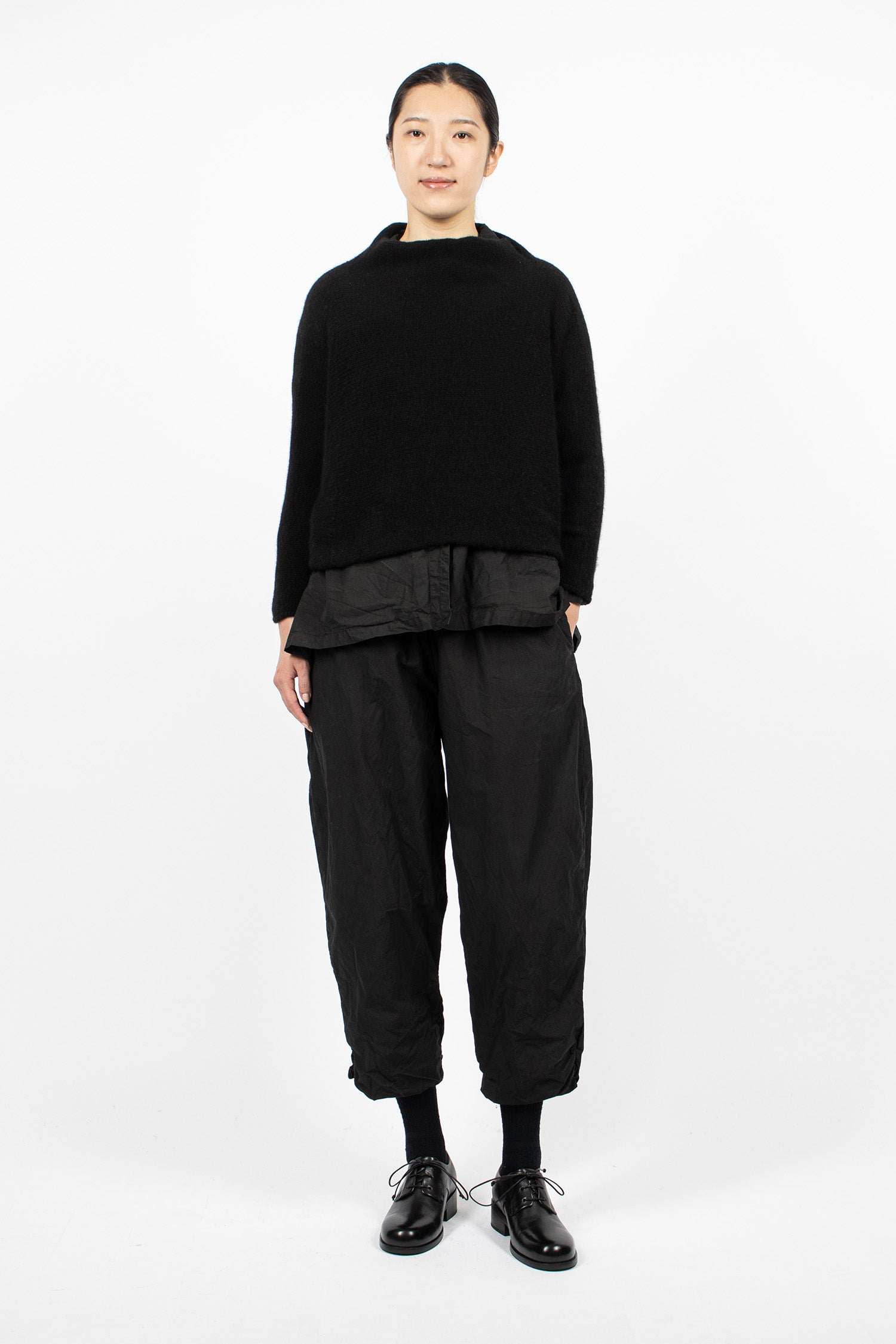 Hazel Cashmere Jumper Black Coarsehair