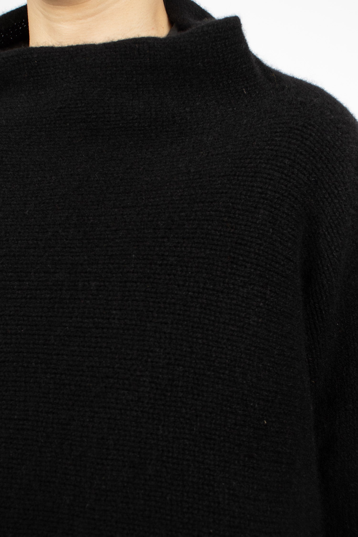 Hazel Cashmere Jumper Black Coarsehair