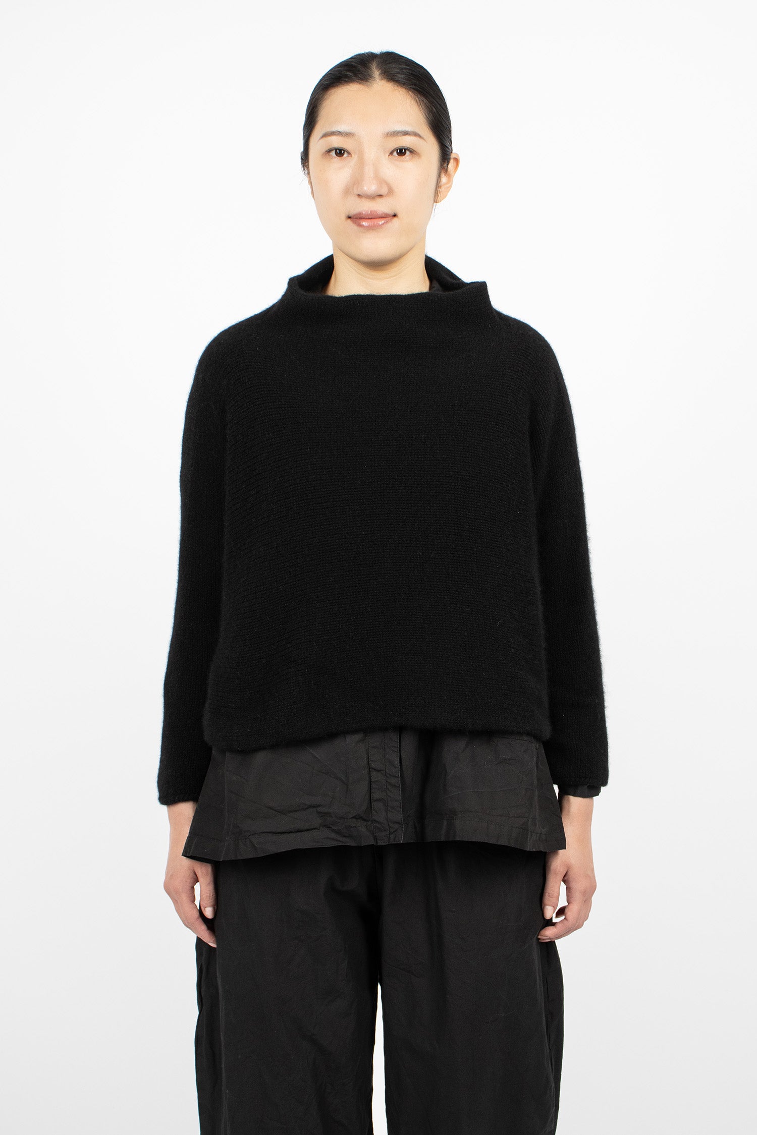 Hazel Cashmere Jumper Black Coarsehair