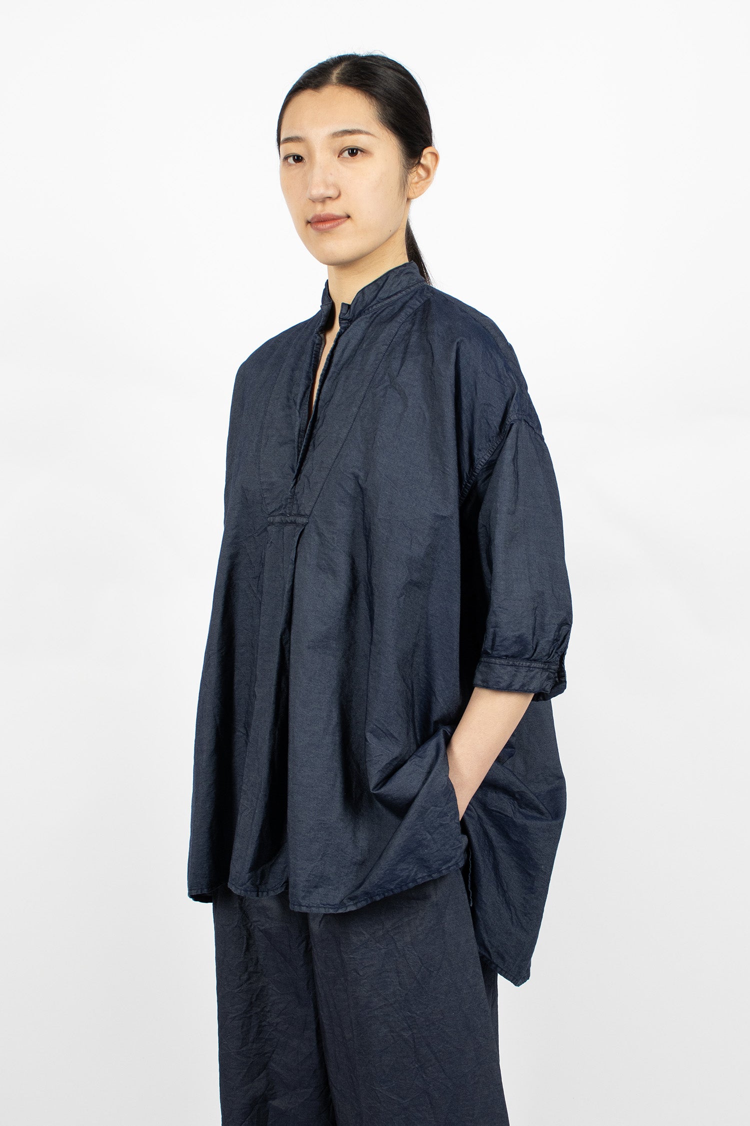 Kora Shirt Navy Blue Denim