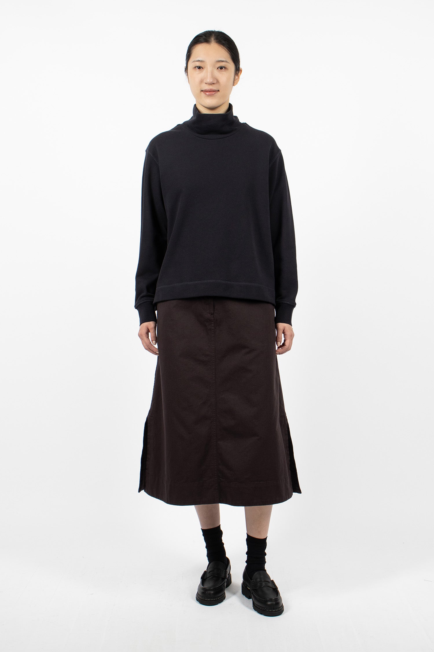 High Neck Sweatshirt Midnight