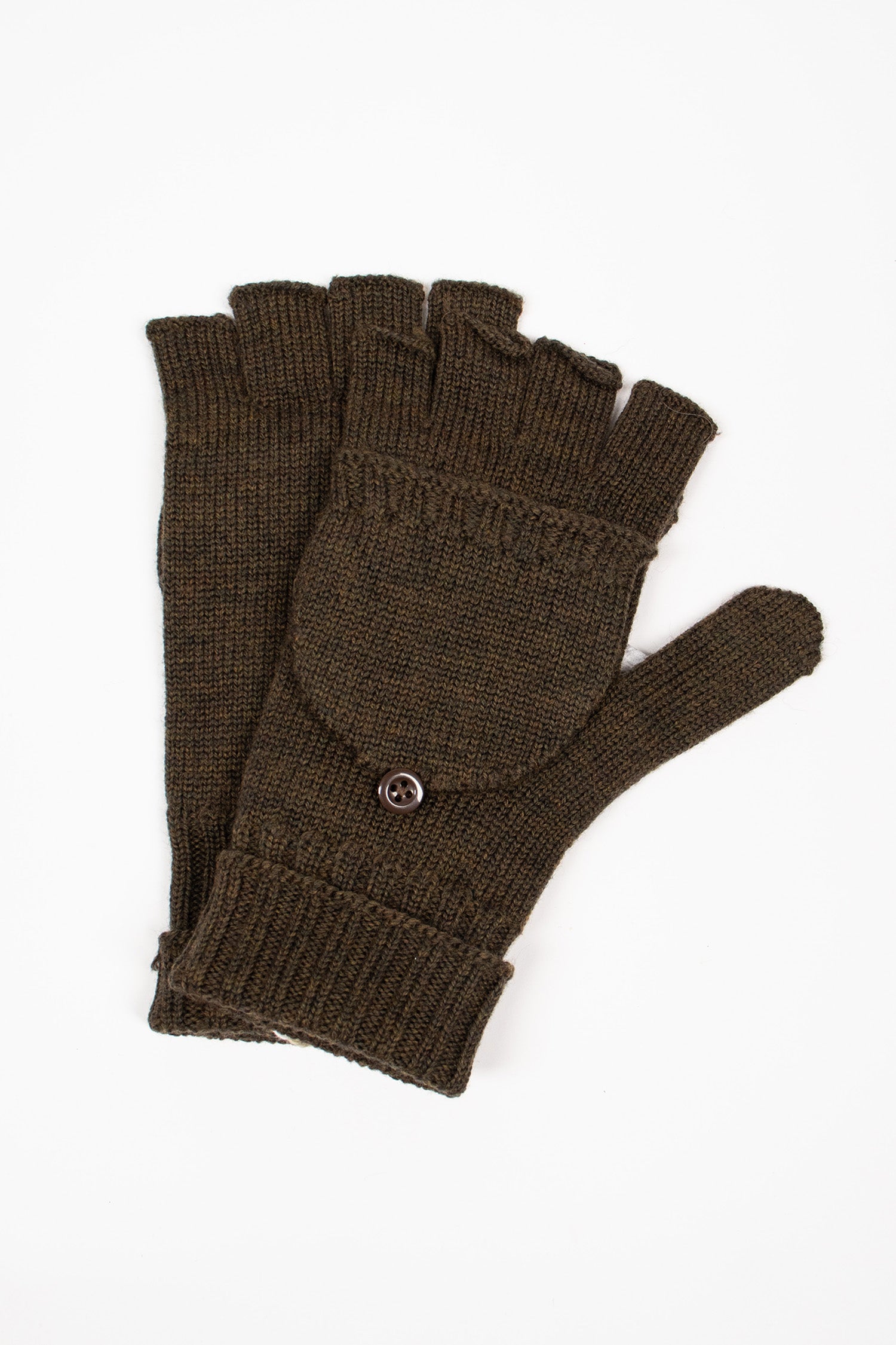 Merino Wool Mitten Olive