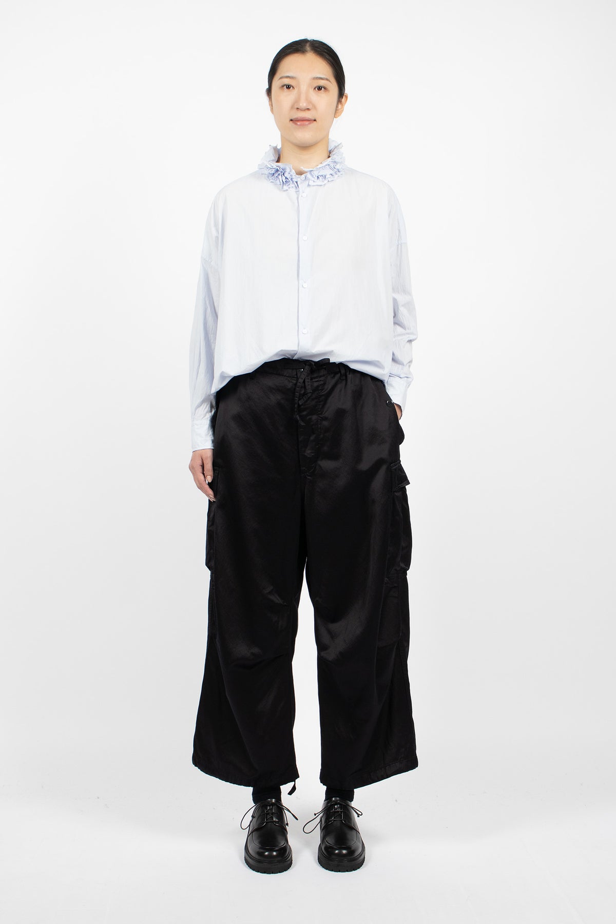 6 Pocket Baggy Pants Greyish Navy