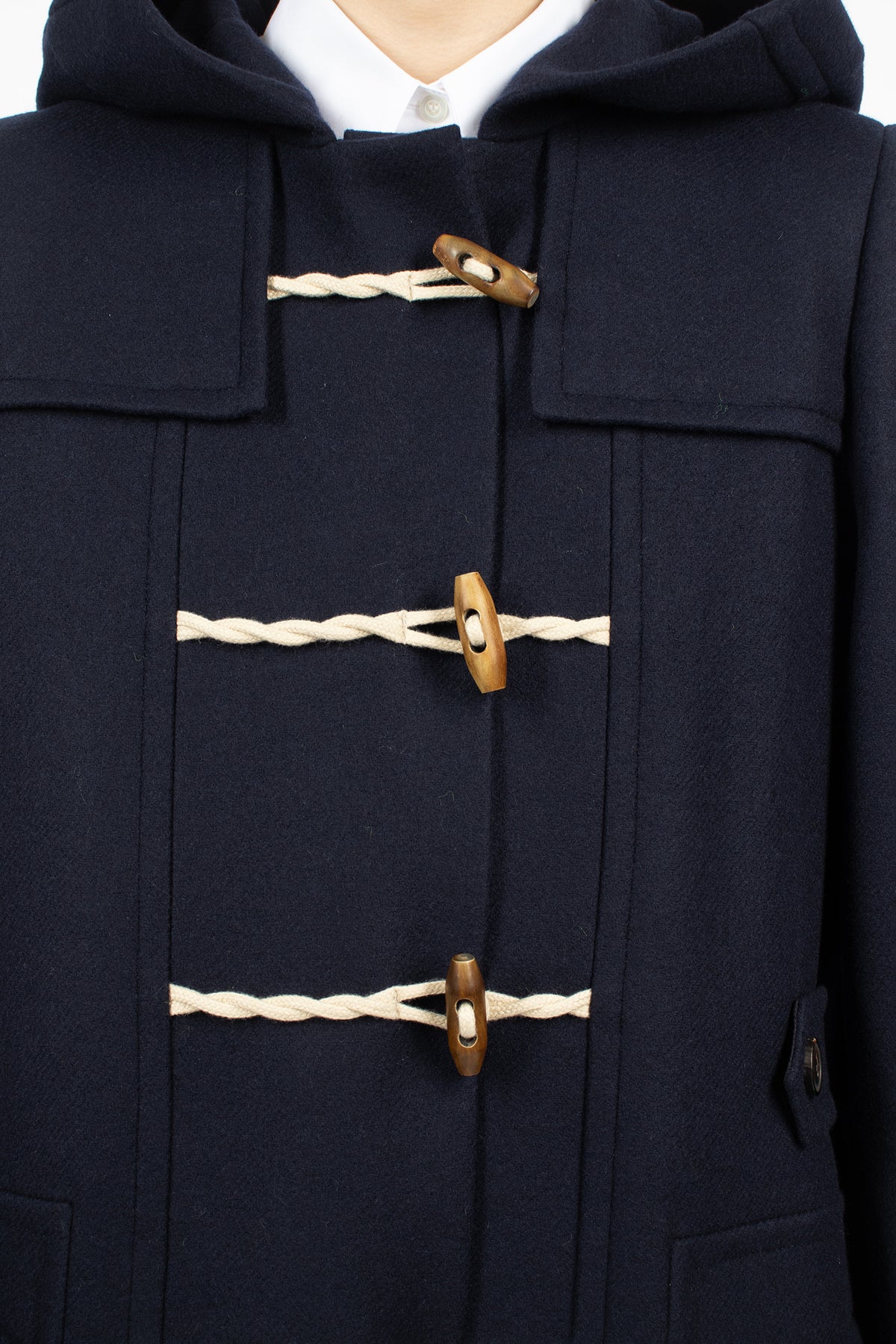 Wool Duffle Coat Navy