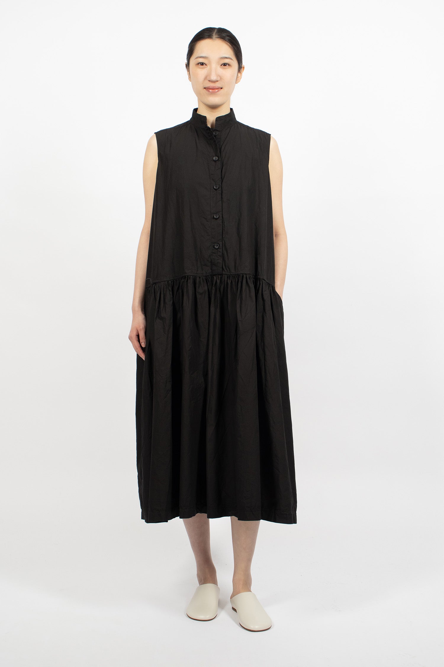 D Sleeveless Dress Black
