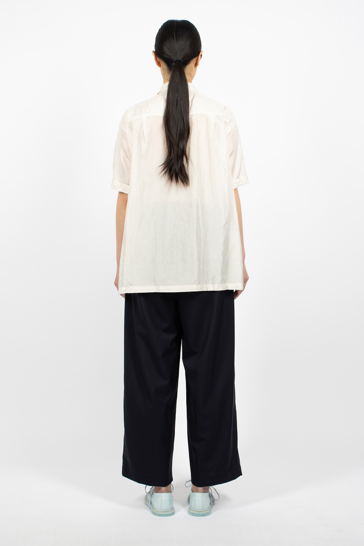 2 In-Pleat Baggy Pants Dark Navy