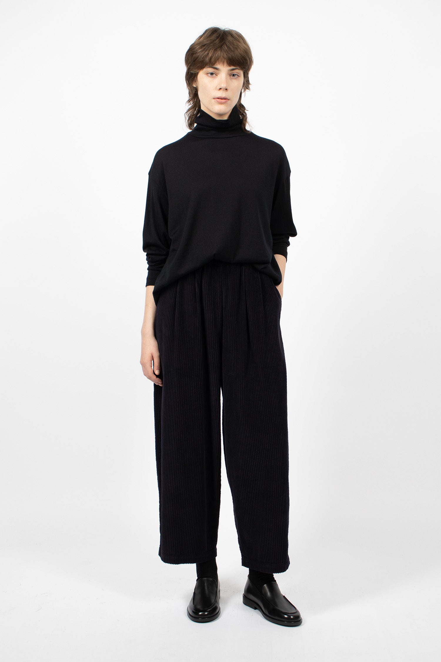 NWD17 Wide Pants Dark Navy