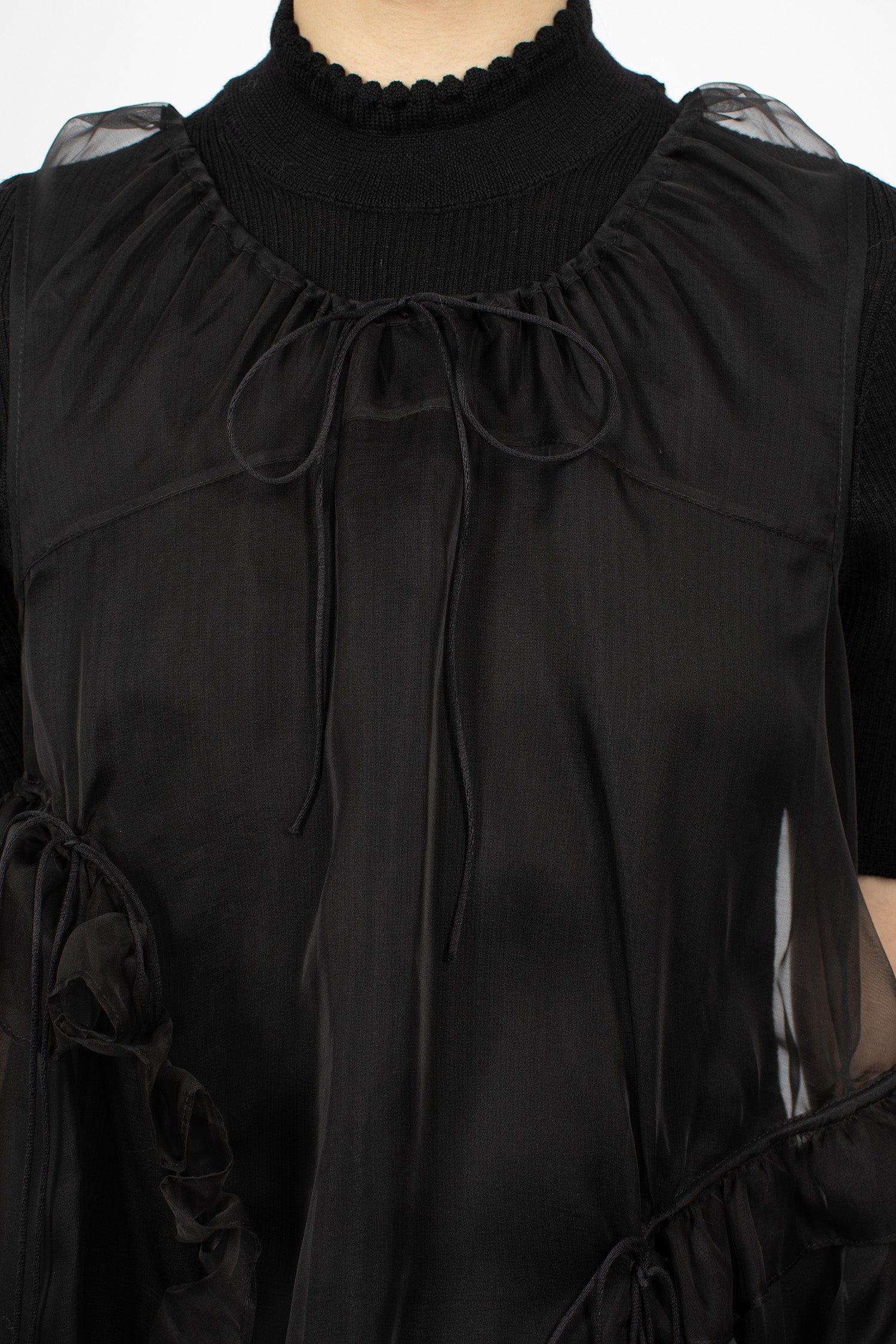 Orsalina Organza Top Black