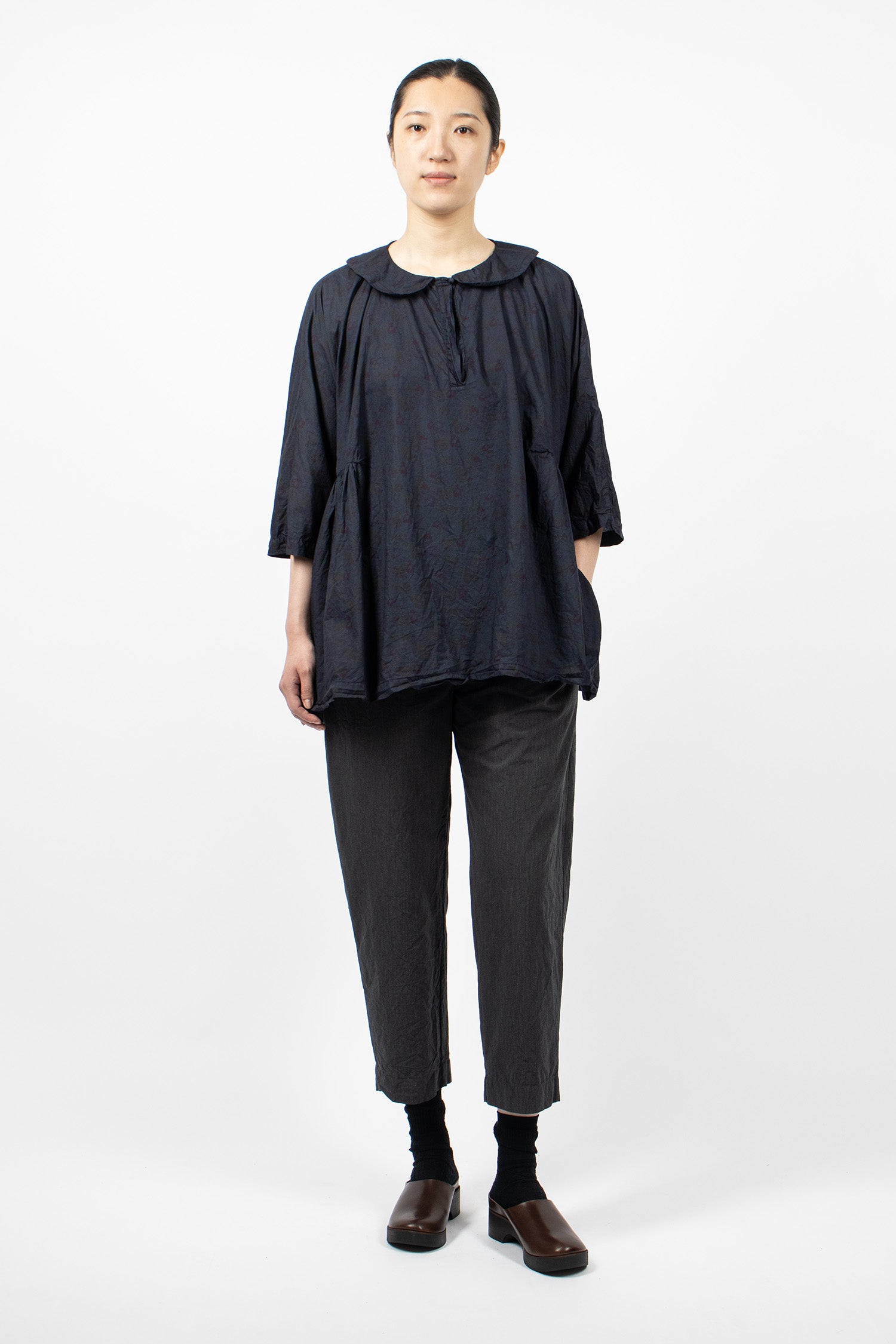 Curcuma Shirt Overdyed Small Flower 2