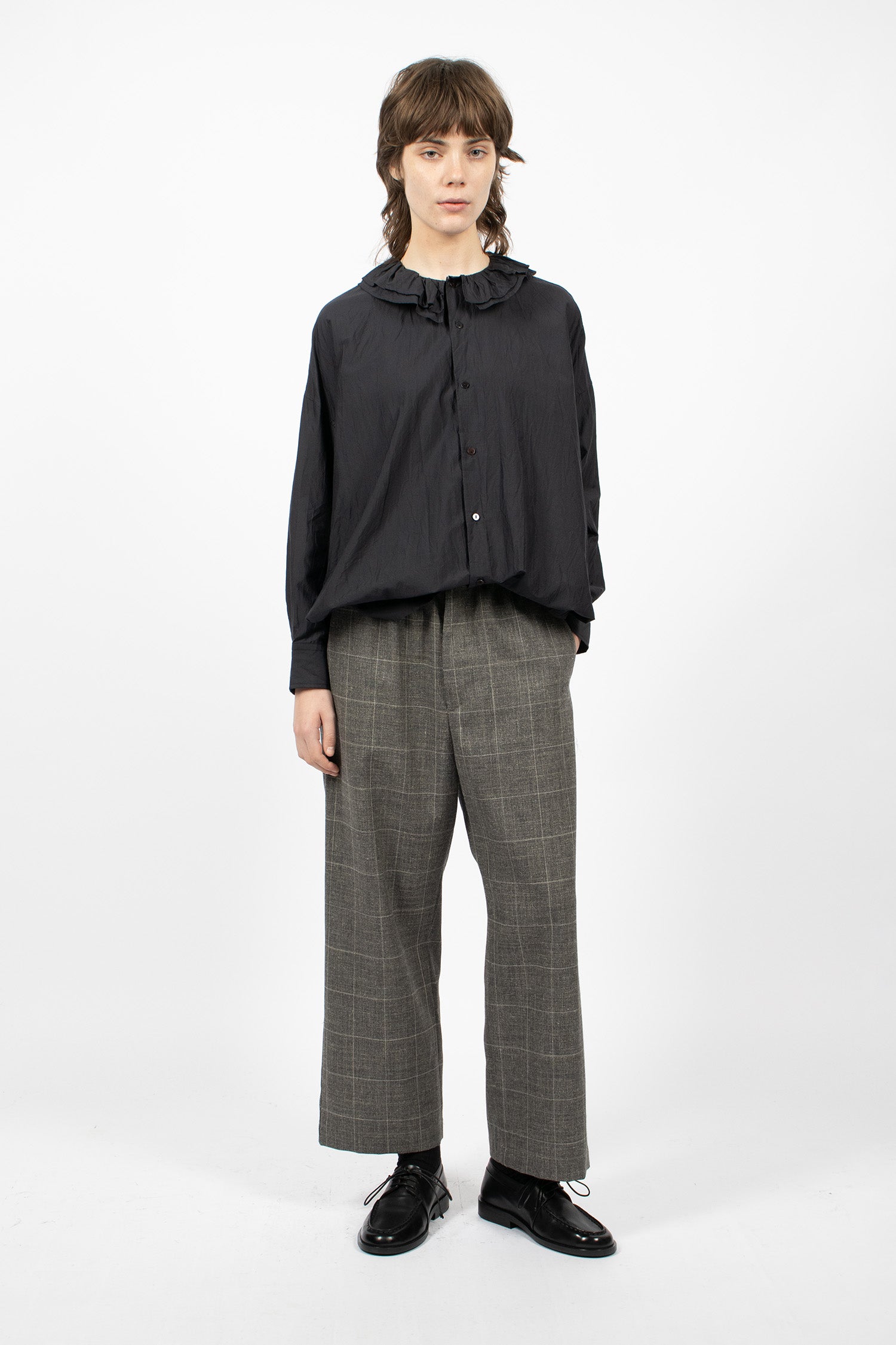 Easy Trousers Windowpane Grey