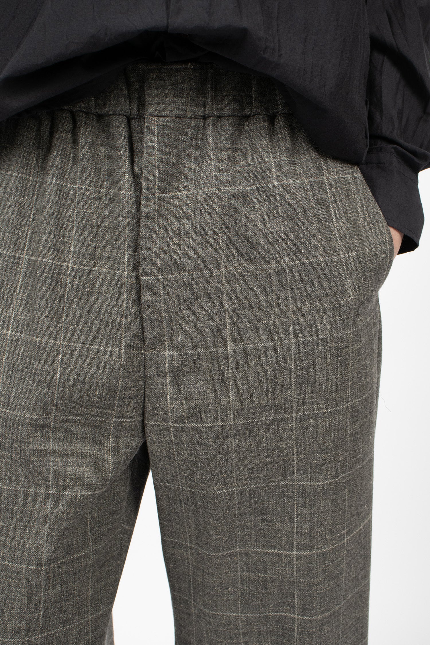 Easy Trousers Windowpane Grey