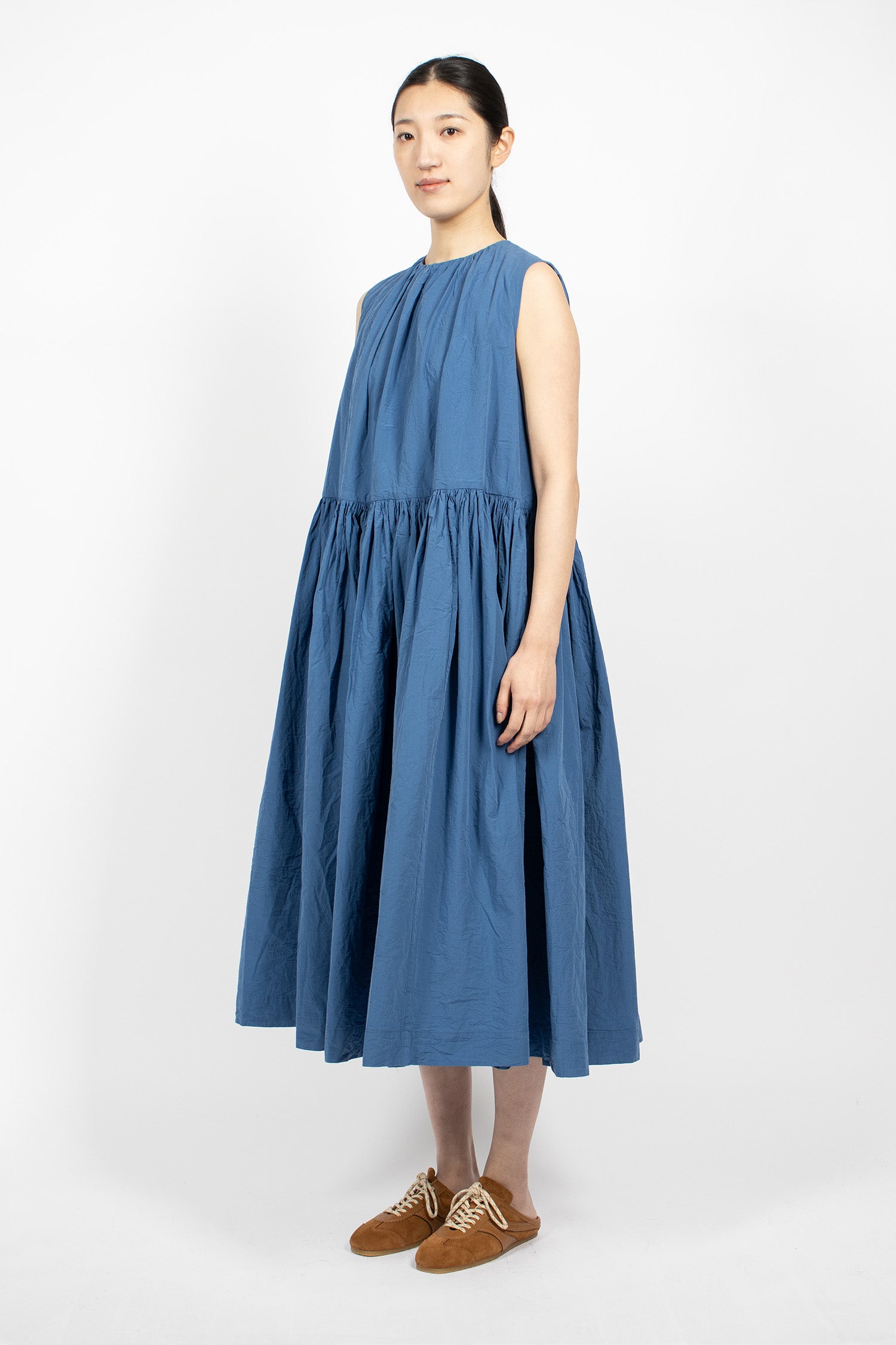 Pomme Ruche Dress Medium Blue