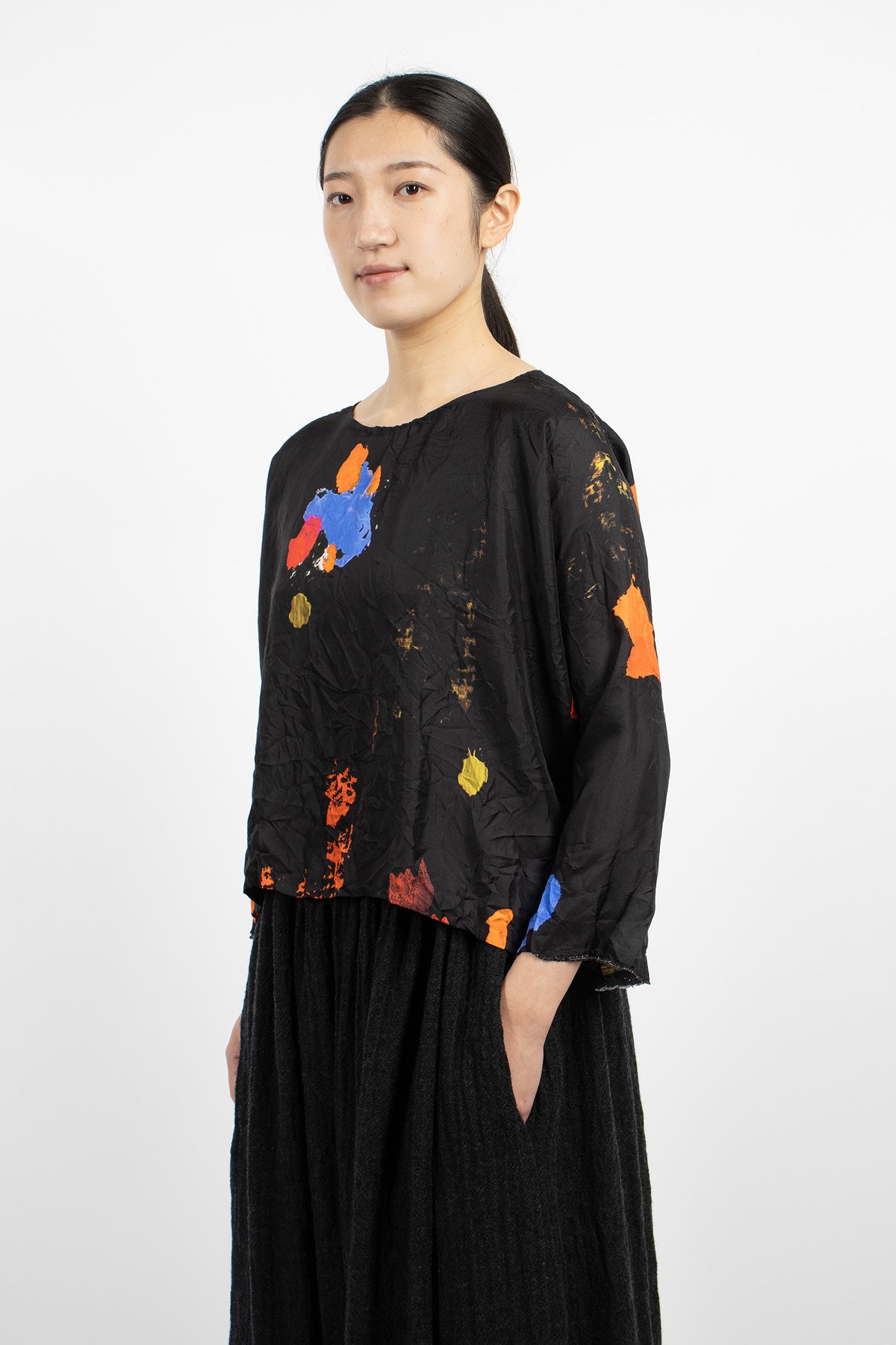 Round Neck Shirt Due Drawing