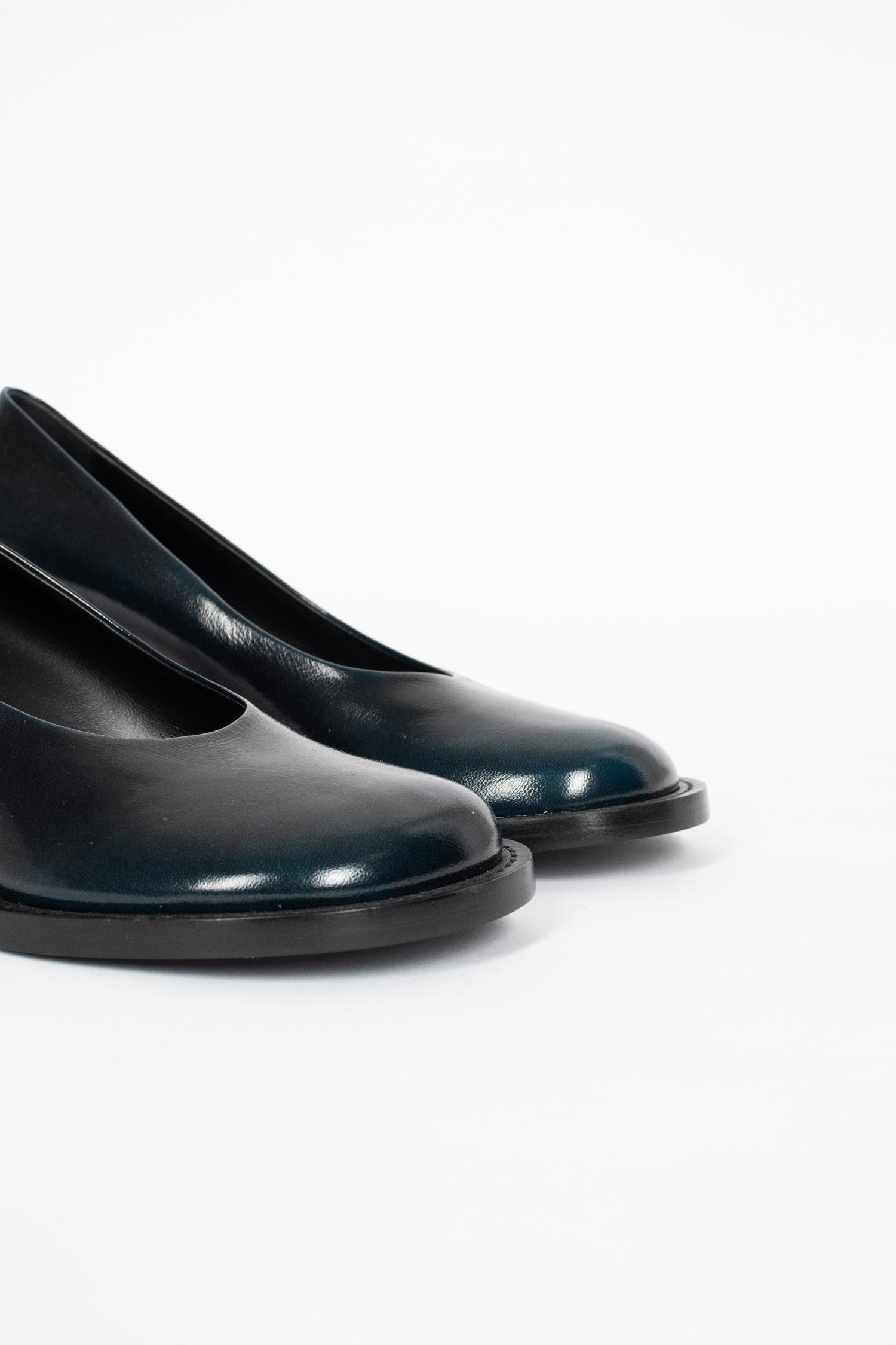 Leather Pumps Turquoise