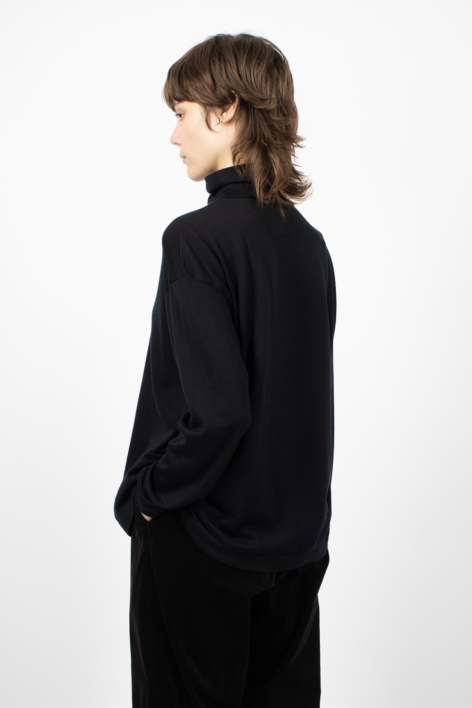 Turtleneck Big Pullover Black