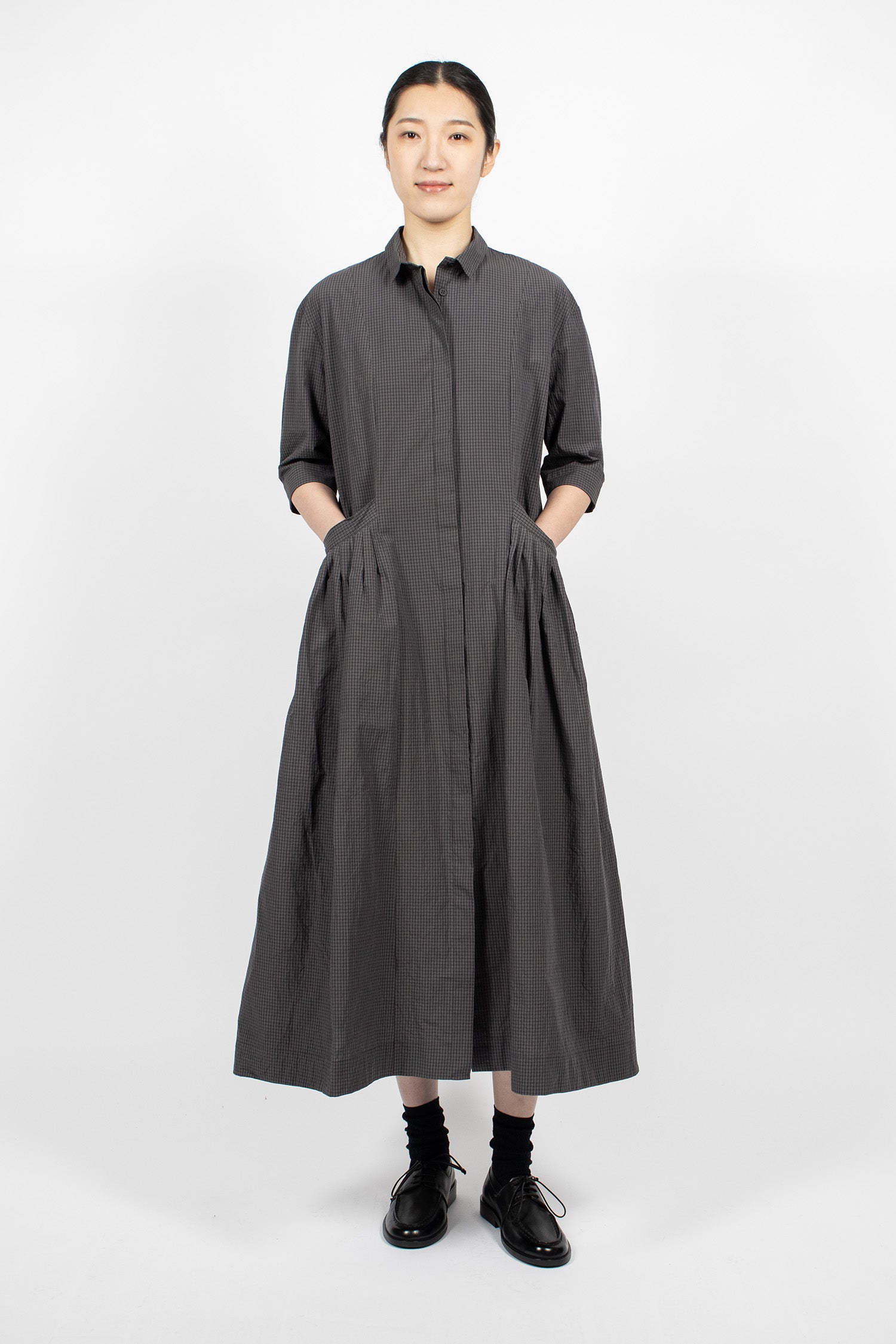 Sally Dress Grey Check