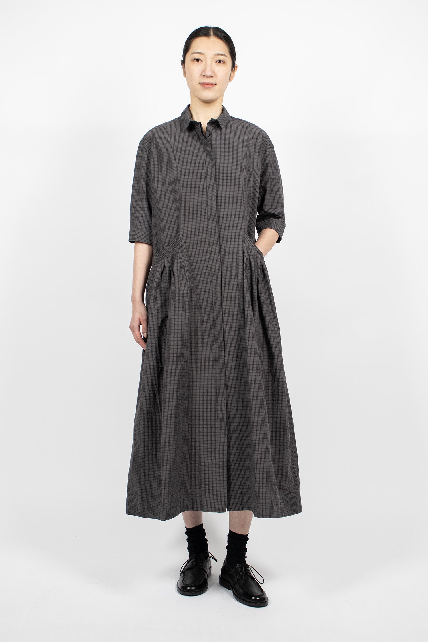 Sally Dress Grey Check