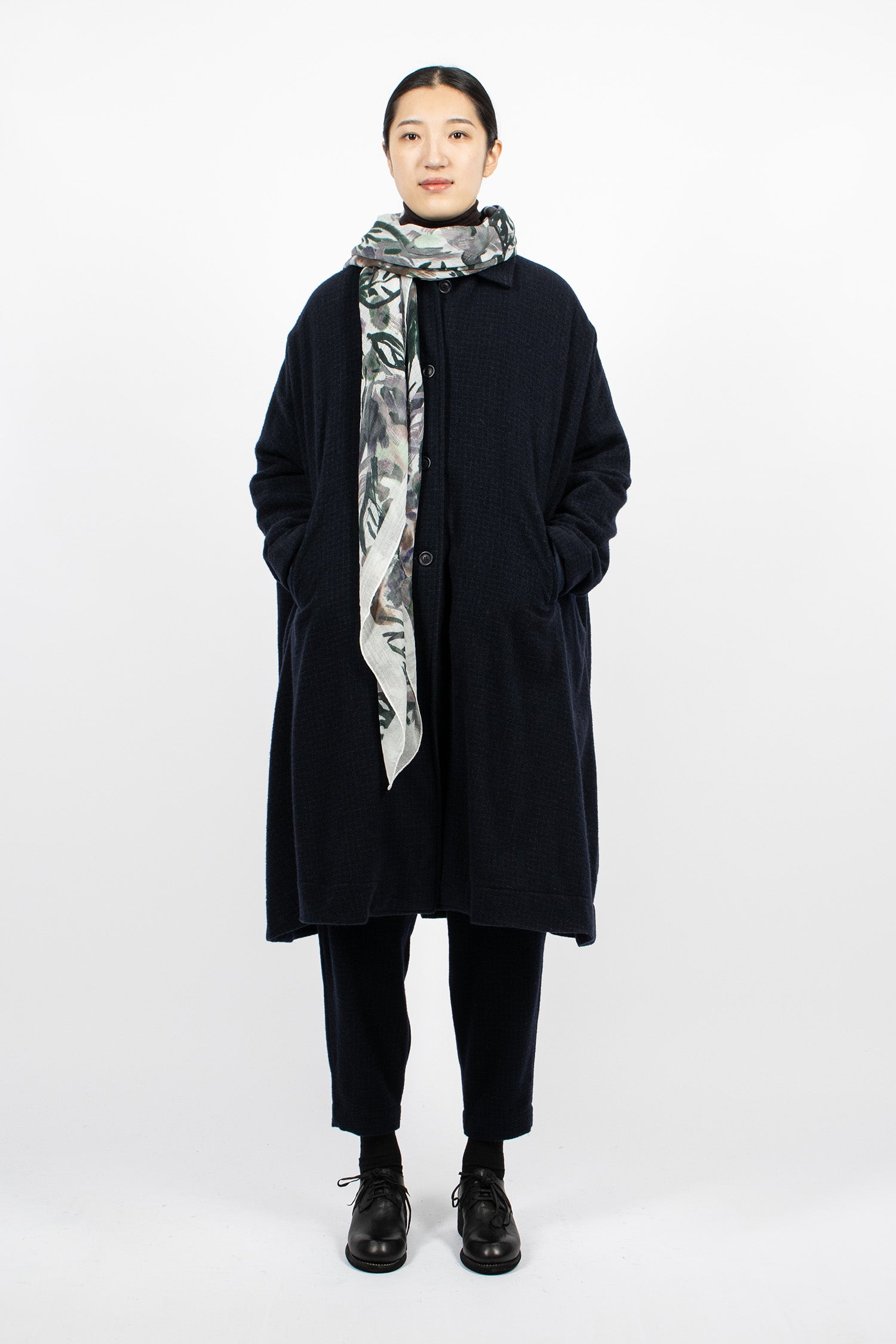 Floral Square Scarf Blues