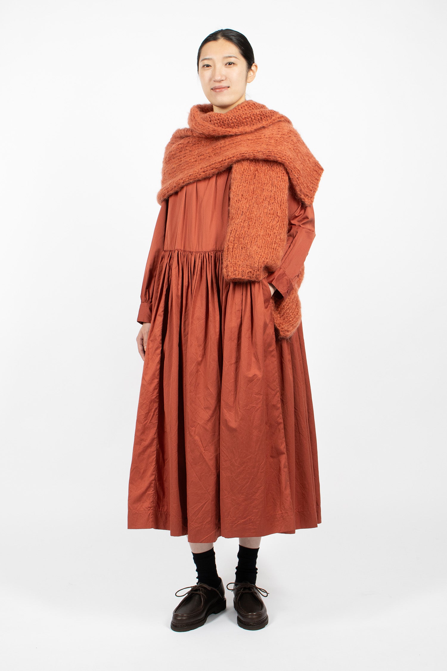Mohair Scarf Rust
