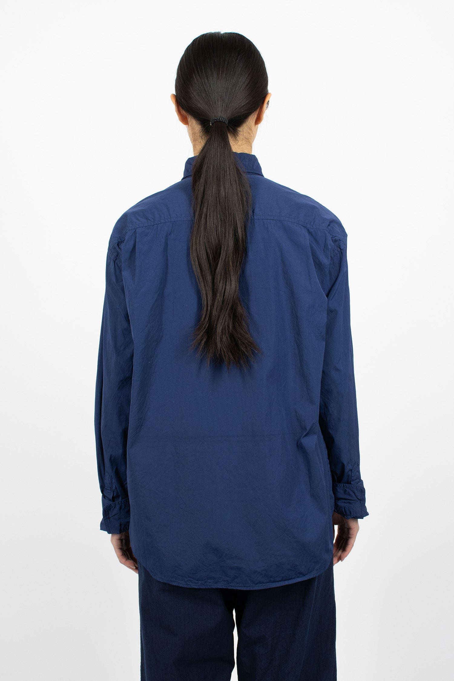 Milou+Col Shirt Navy/Turquoise