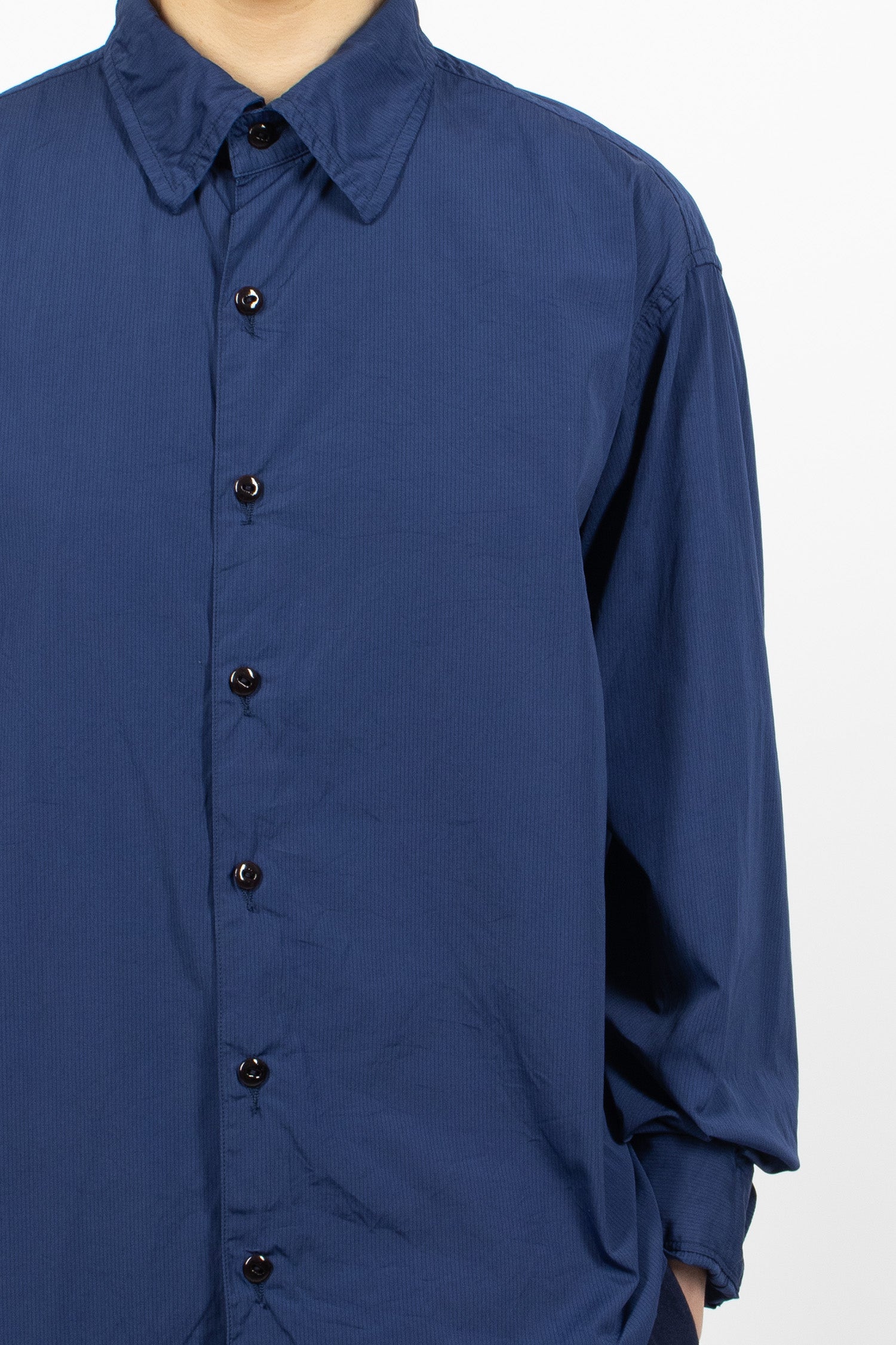 Milou+Col Shirt Navy/Turquoise